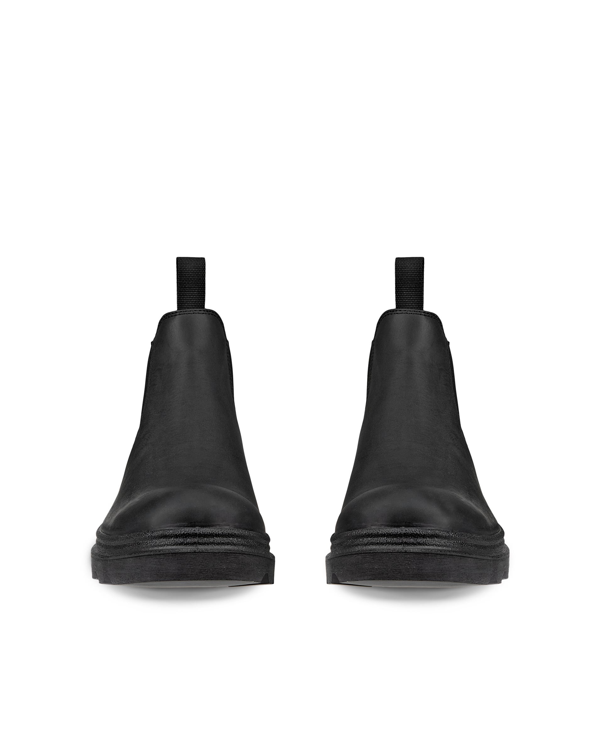 ECCO® Grainer Herren Chelsea Boot aus Nubukleder - Schwarz - Front pair