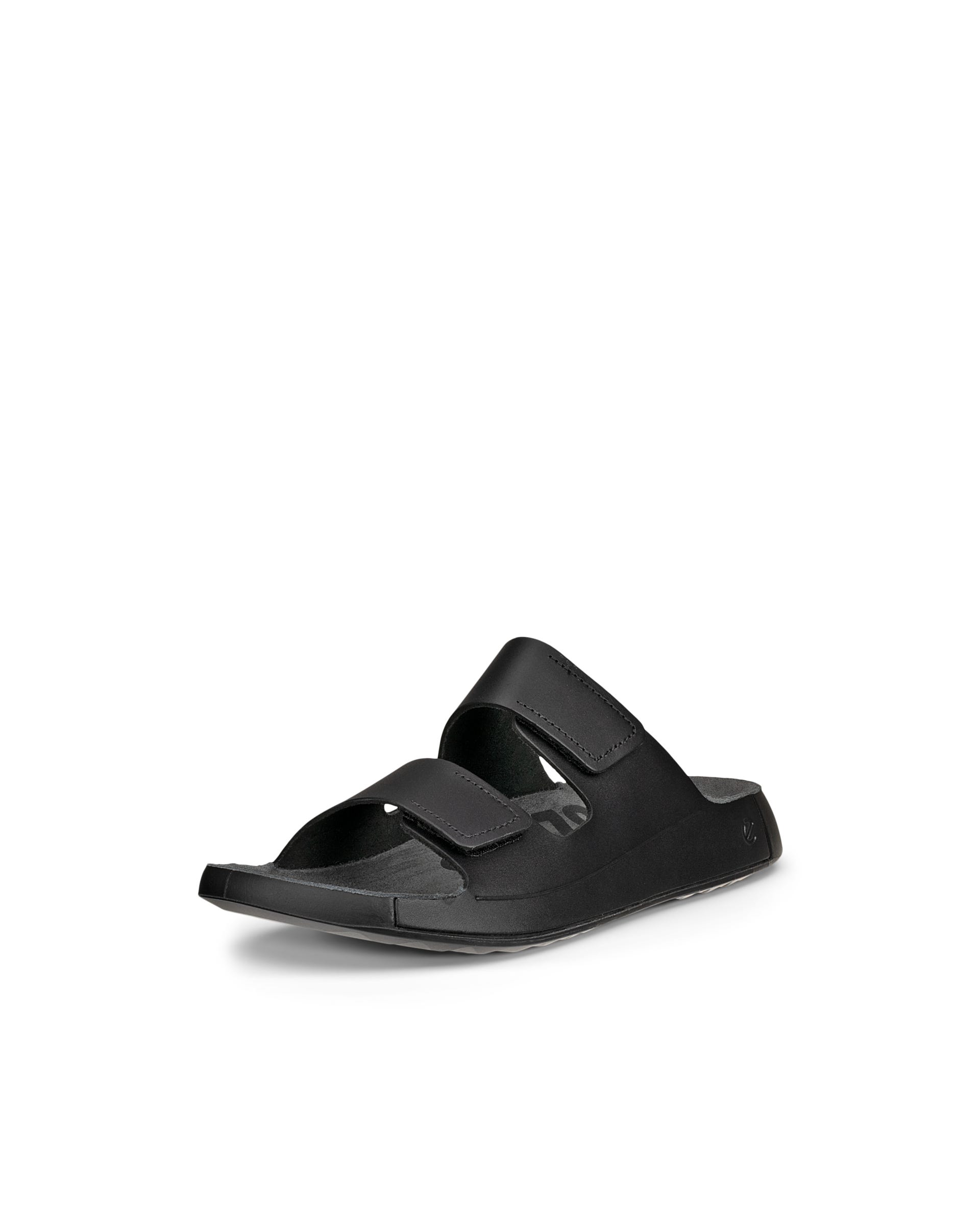 ECCO Men Cozmo Slide Sandal - Black - Outside