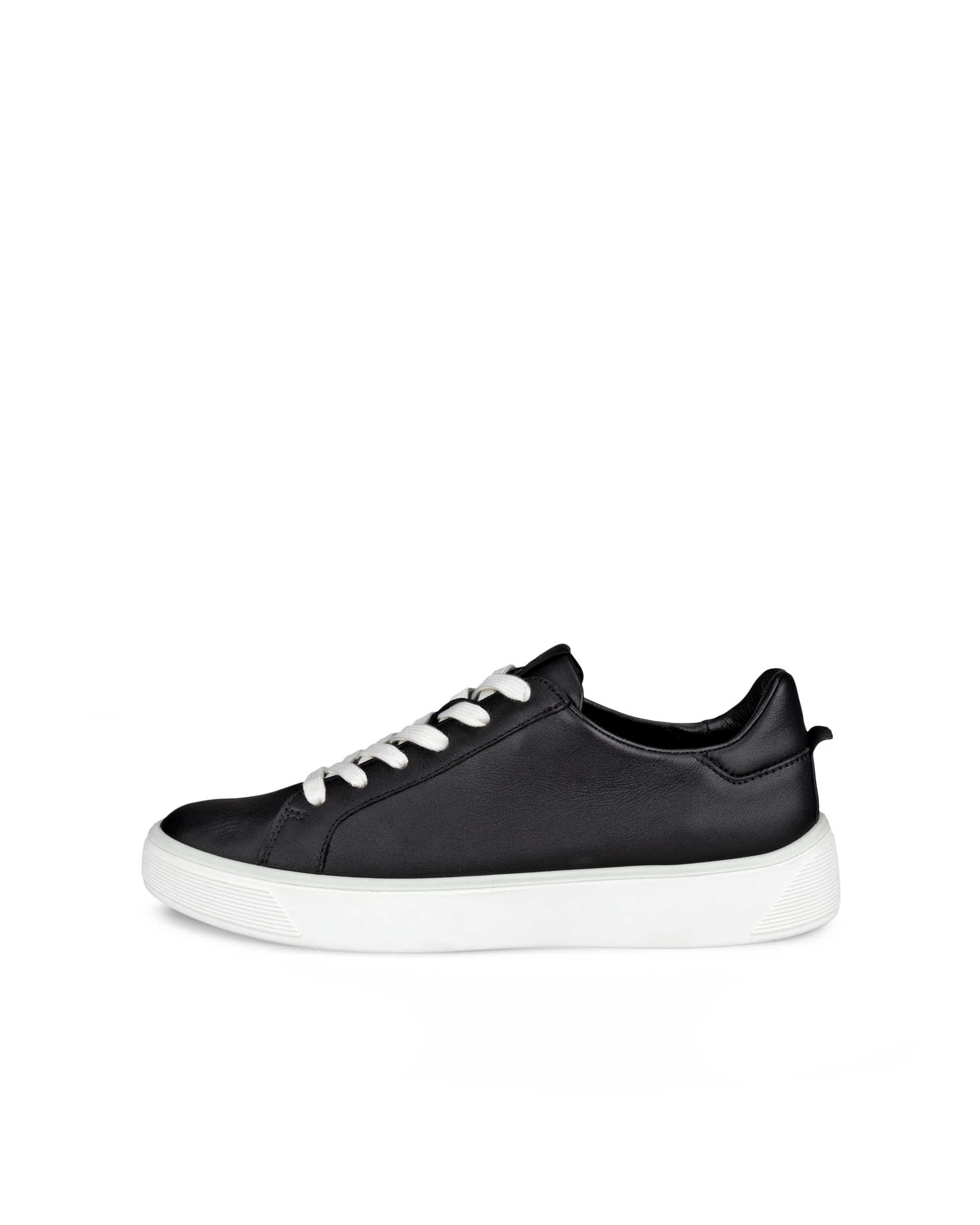 ECCO® Street Tray baskets en cuir pour femme - Noir - Outside