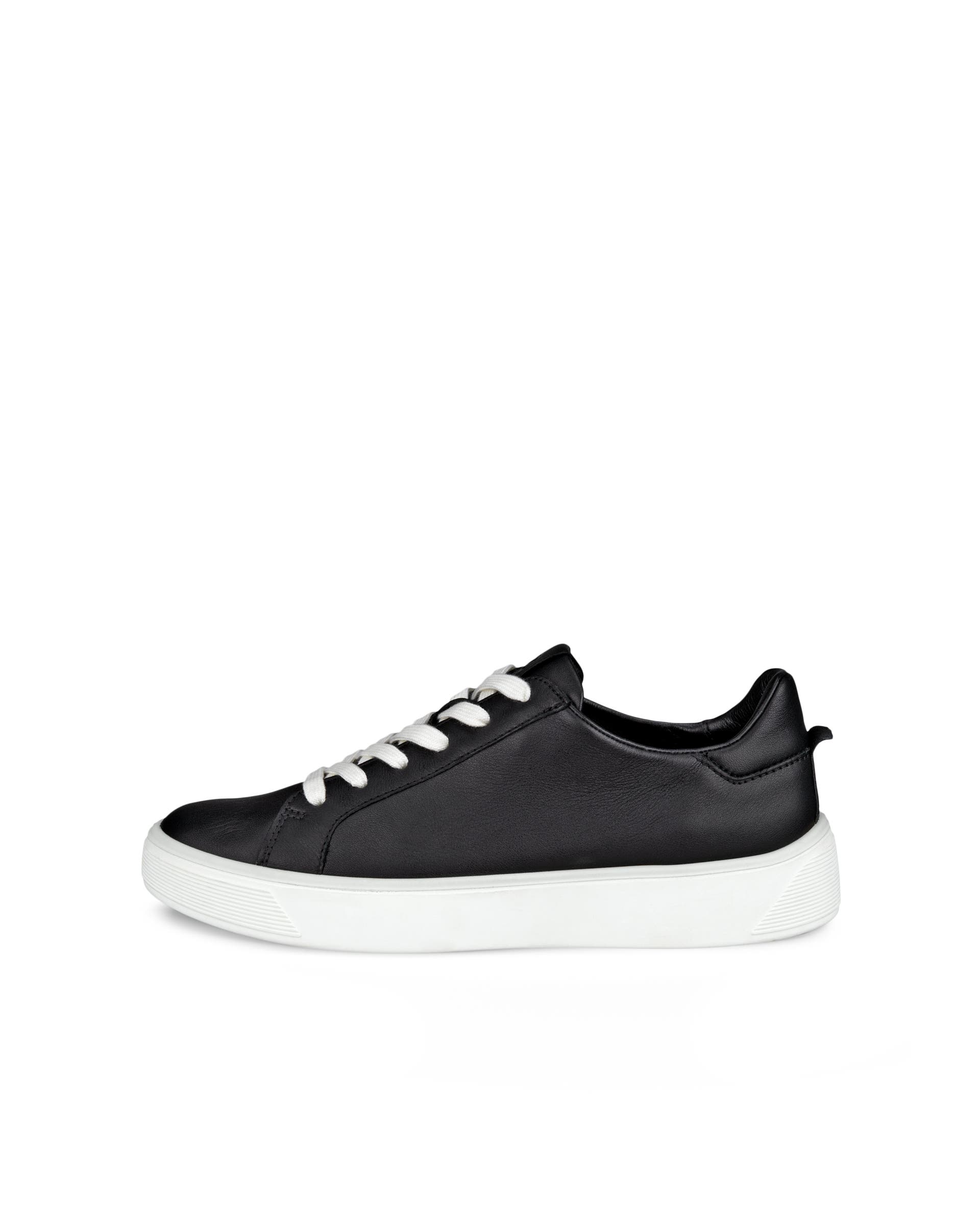 ECCO® Street Tray baskets en cuir pour femme - Noir - Outside