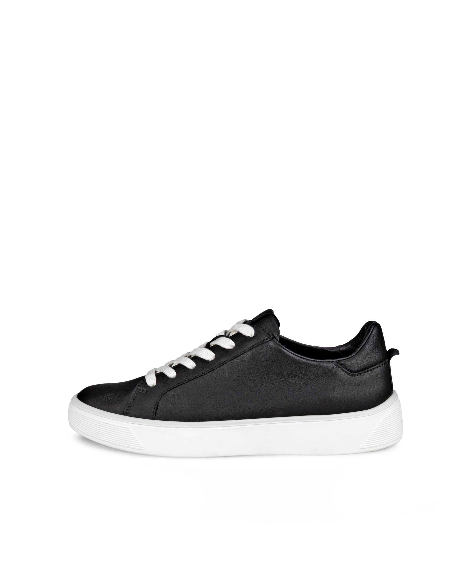 ECCO® Street Tray női bőr sneaker - Fekete - Outside