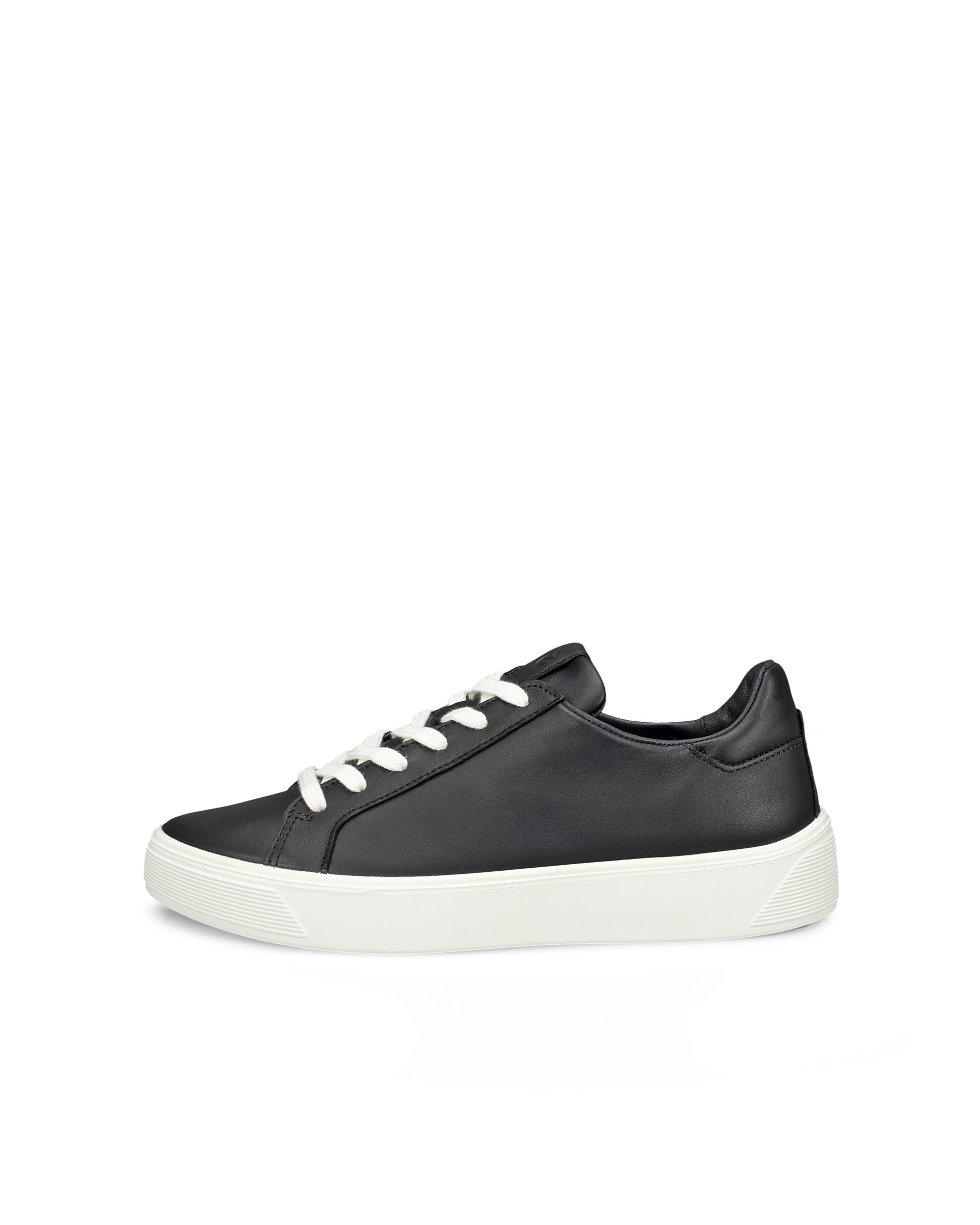 ECCO® STREET TRAY nahast vabaajajalats naistele - Must - Outside