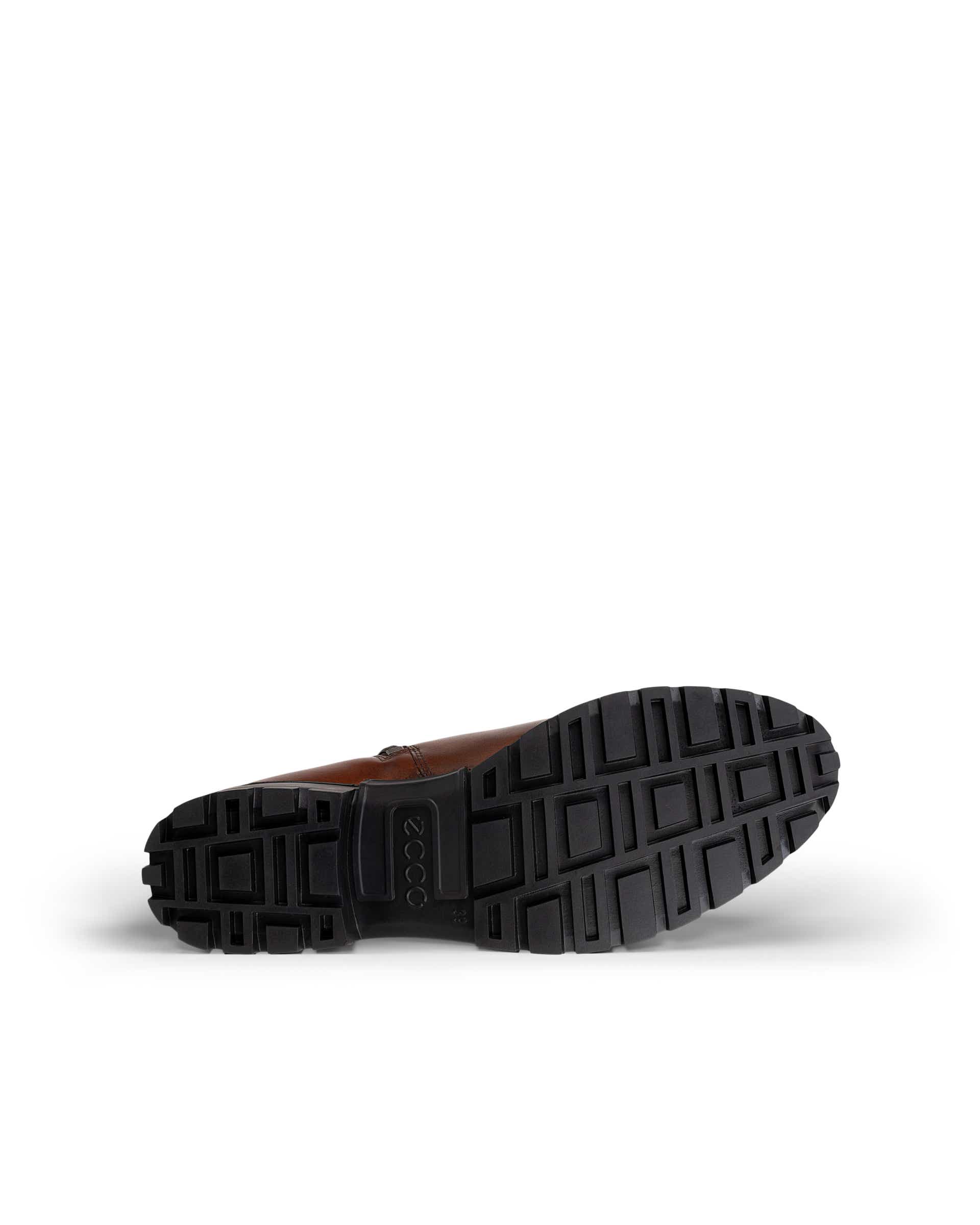 Women's ECCO® Modtray Leather Ankle Boot - Brown - Sole