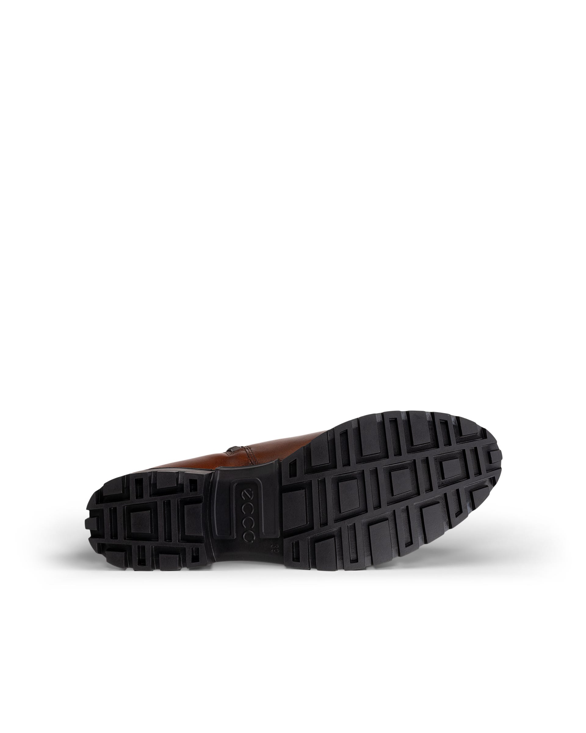 Women's ECCO® Modtray Leather Ankle Boot - Brown - Sole