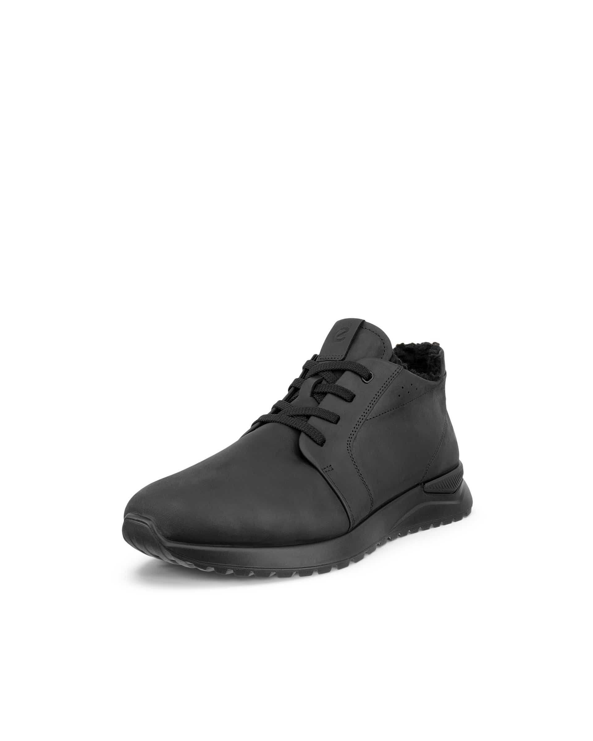 ECCO® ASTIR NEO Herren High-Top-Sneaker aus Nubukleder - Schwarz - Main
