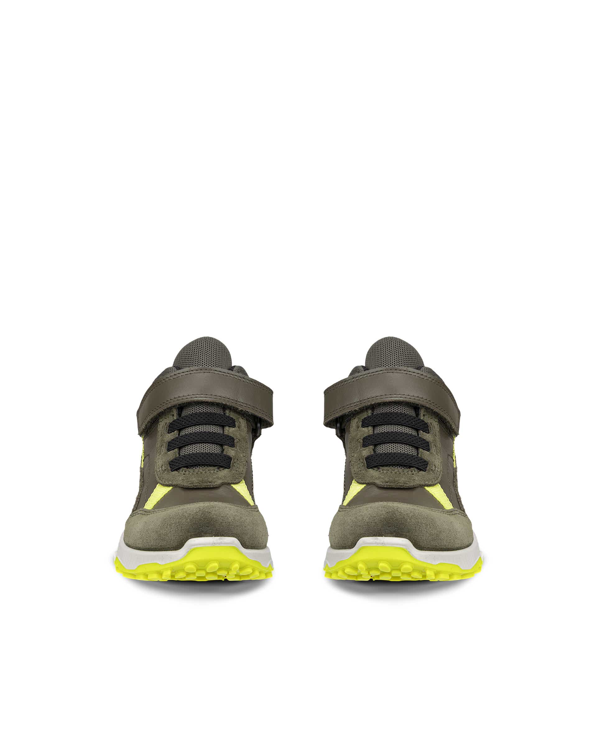 Detské kožené outdoorové členkové čižmy ECCO® RECEPTOR XP K - Zelená - Front pair