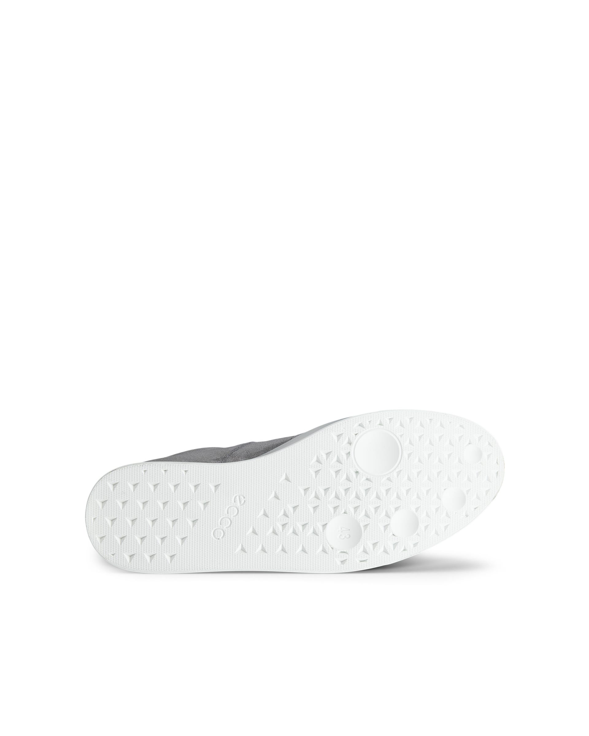 ECCO® STREET LITE heren suède sneaker - Grijs - Outside