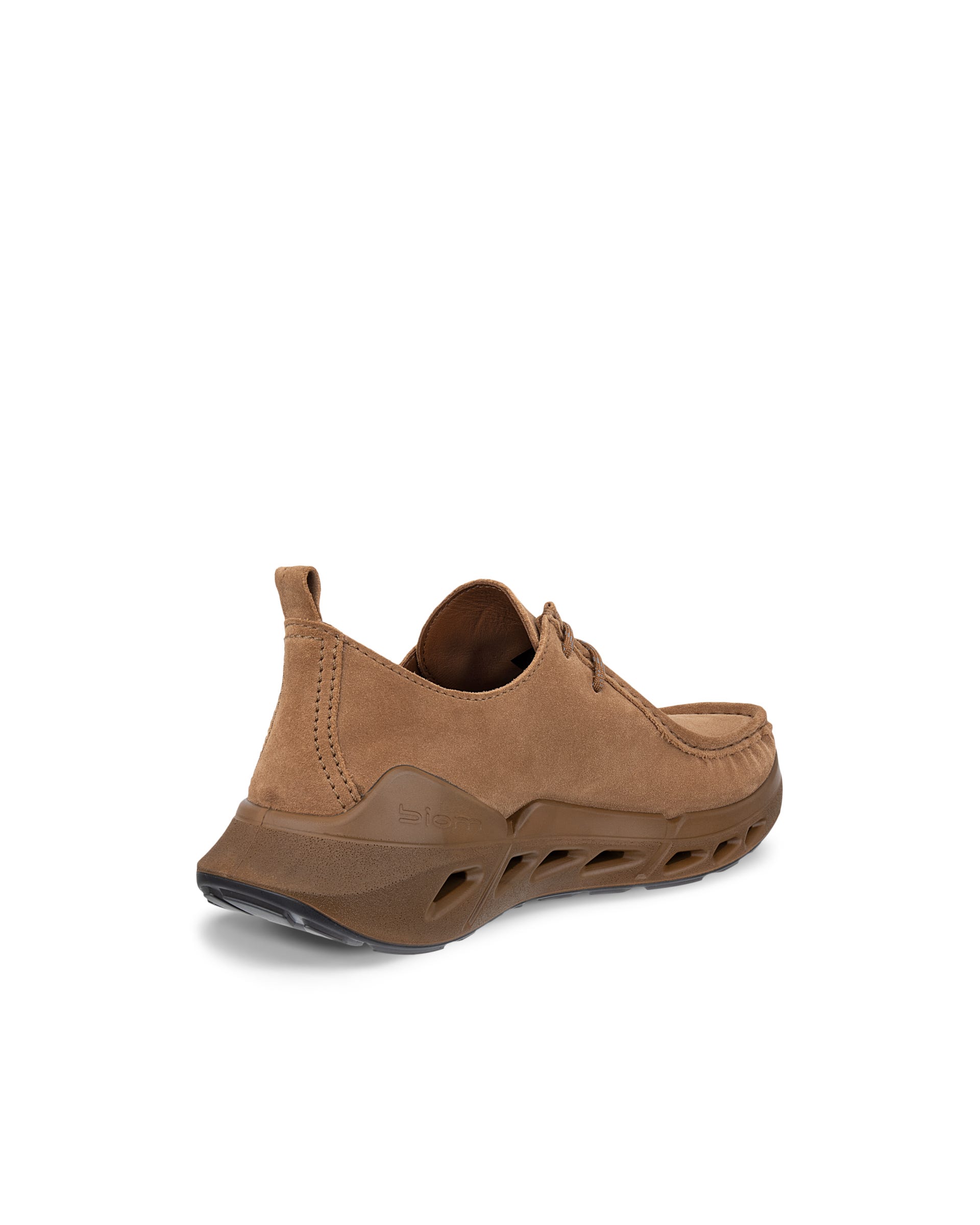 Męskie zamszowe buty z ozdobnym szwem ECCO® BIOM 720 - Brązowy - Outside