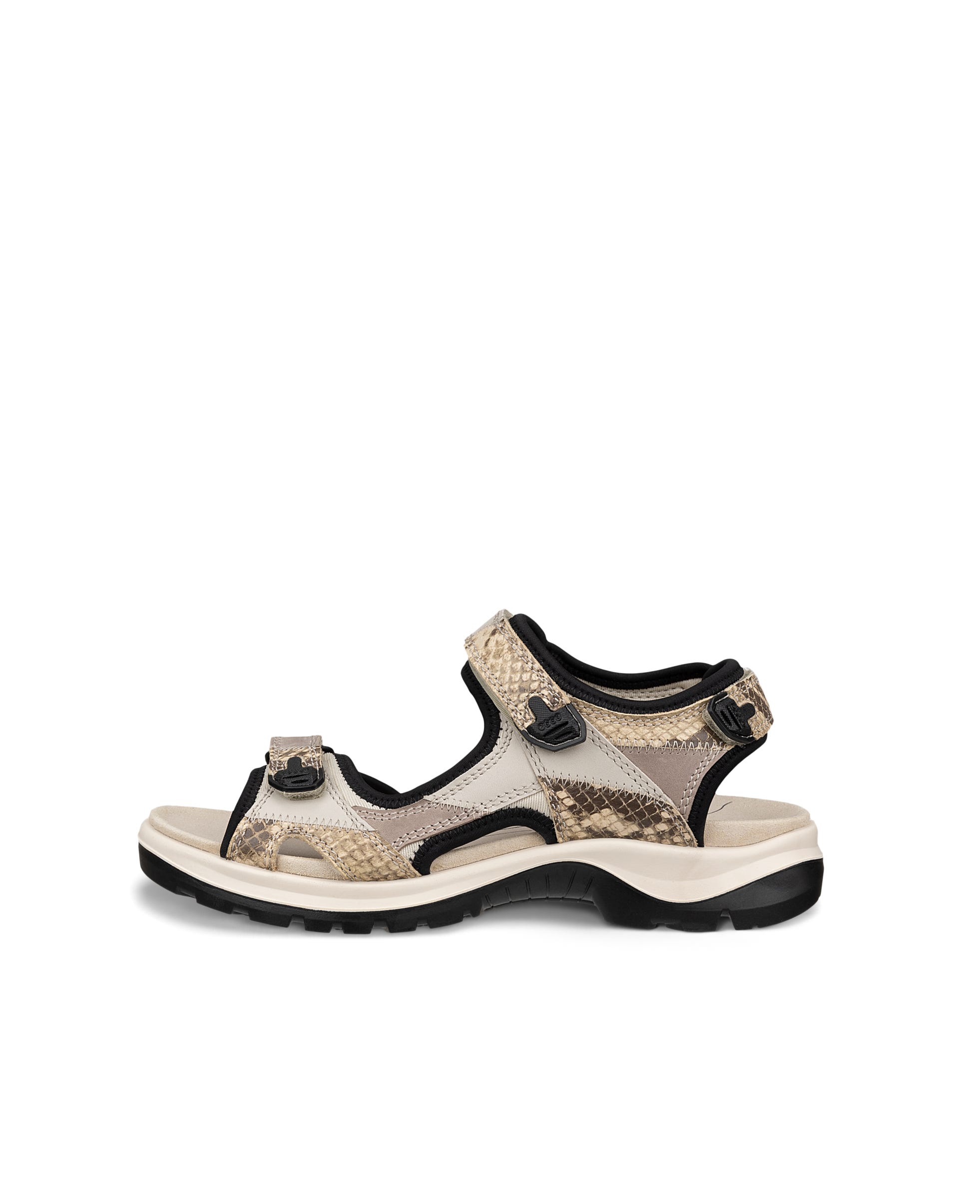 Women's ECCO® Offroad Nubuck Hiking Sandal - Beige - Outside