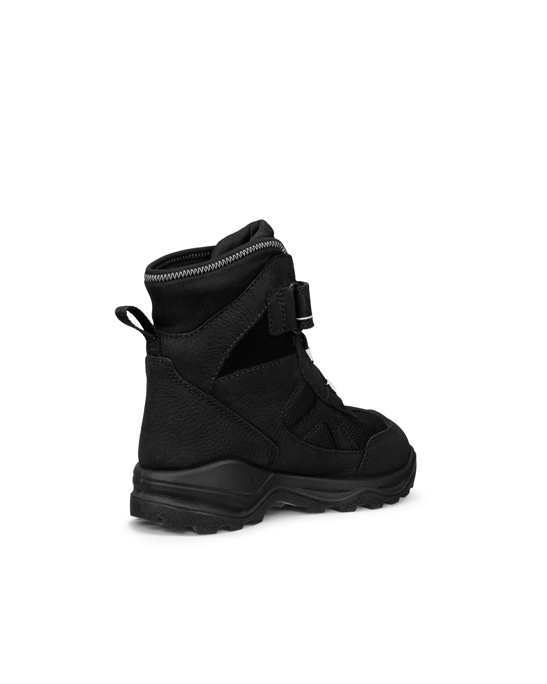 ECCO® SNOW MOUNTAIN dječje vodootporne zimske čizme od nubuka - Crna - Outside
