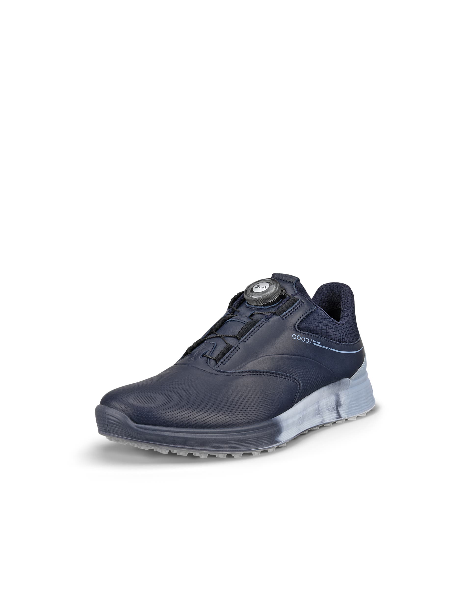 Ladies ECCO® Golf S-Three BOA Leather Gore-Tex Shoe - Blue - Main