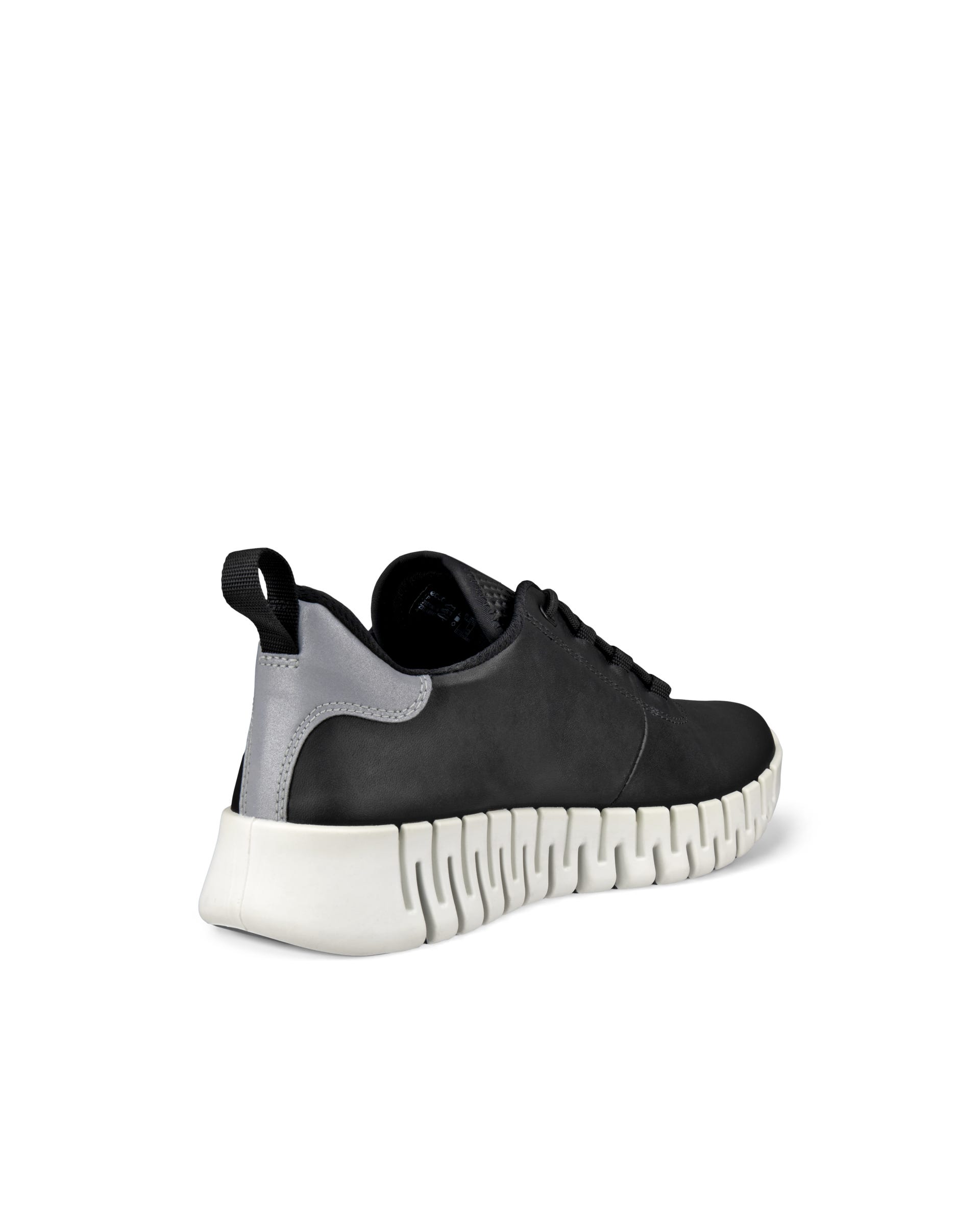 Women's ECCO® Gruuv Leather Trainer - Black - Back