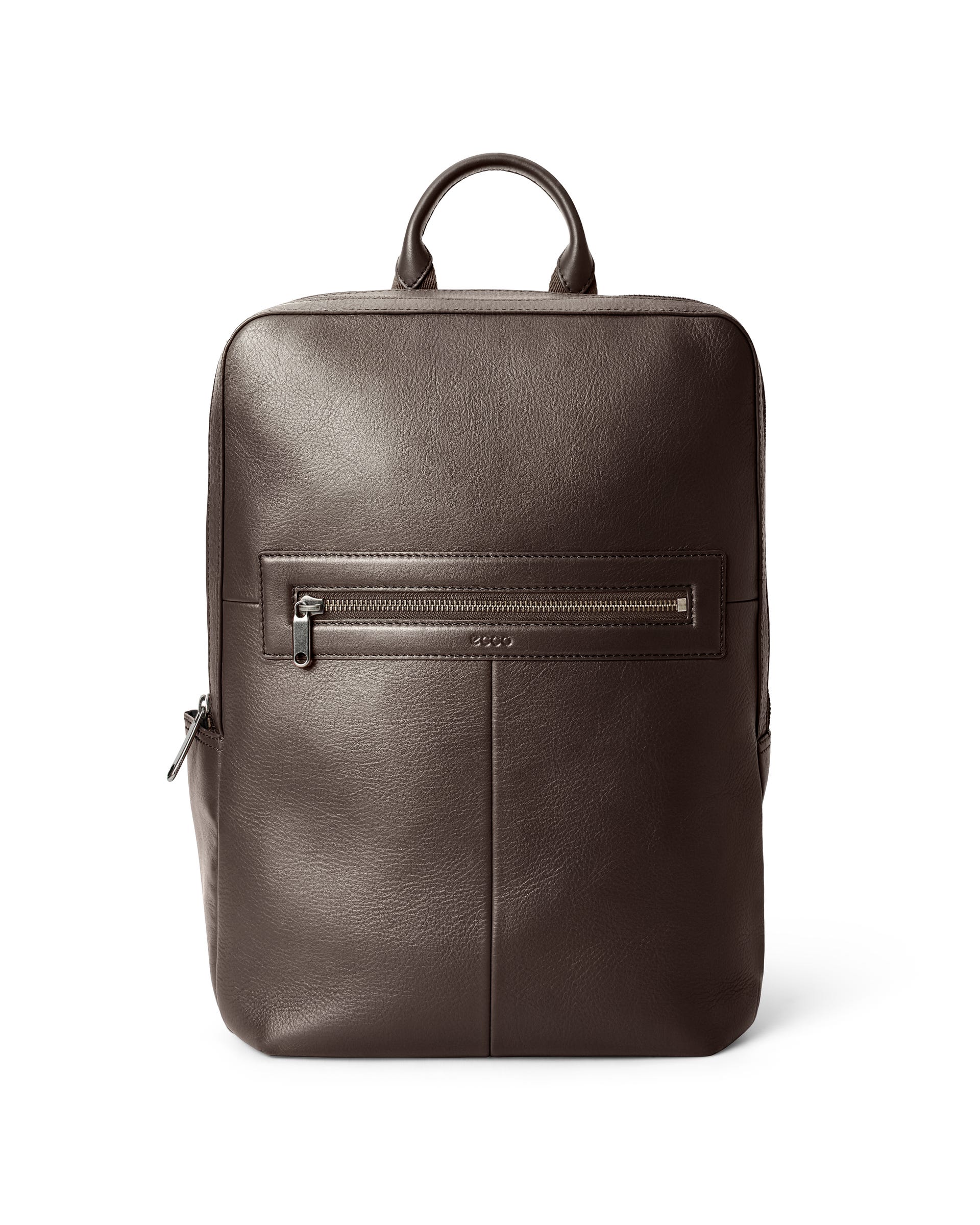 ECCO® LOAD BACKPACK Herren Quadratischer Rucksack aus Leder - Braun - Main