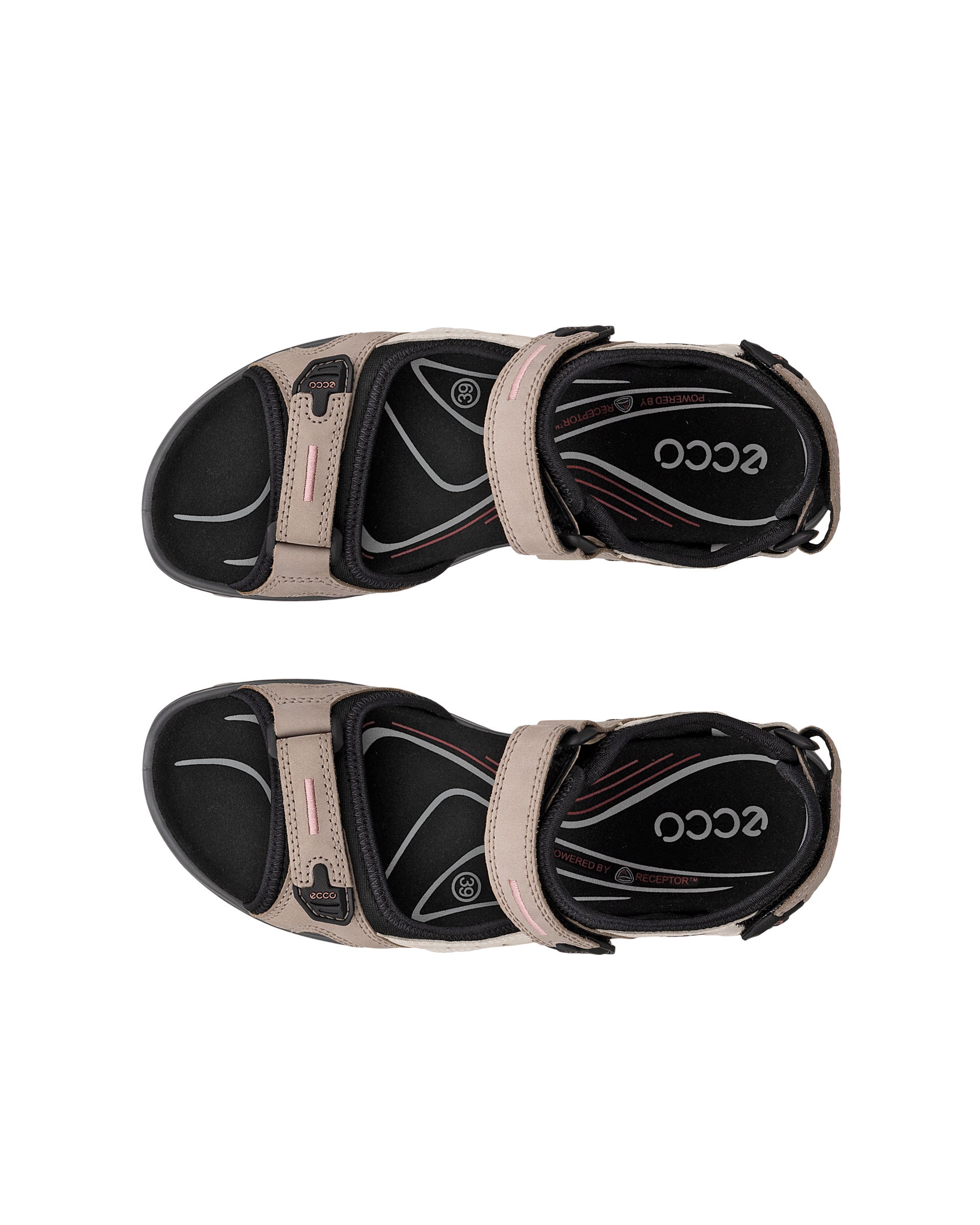 ECCO® Offroad Nubuck vandringssandal dam - Beige - Top left pair