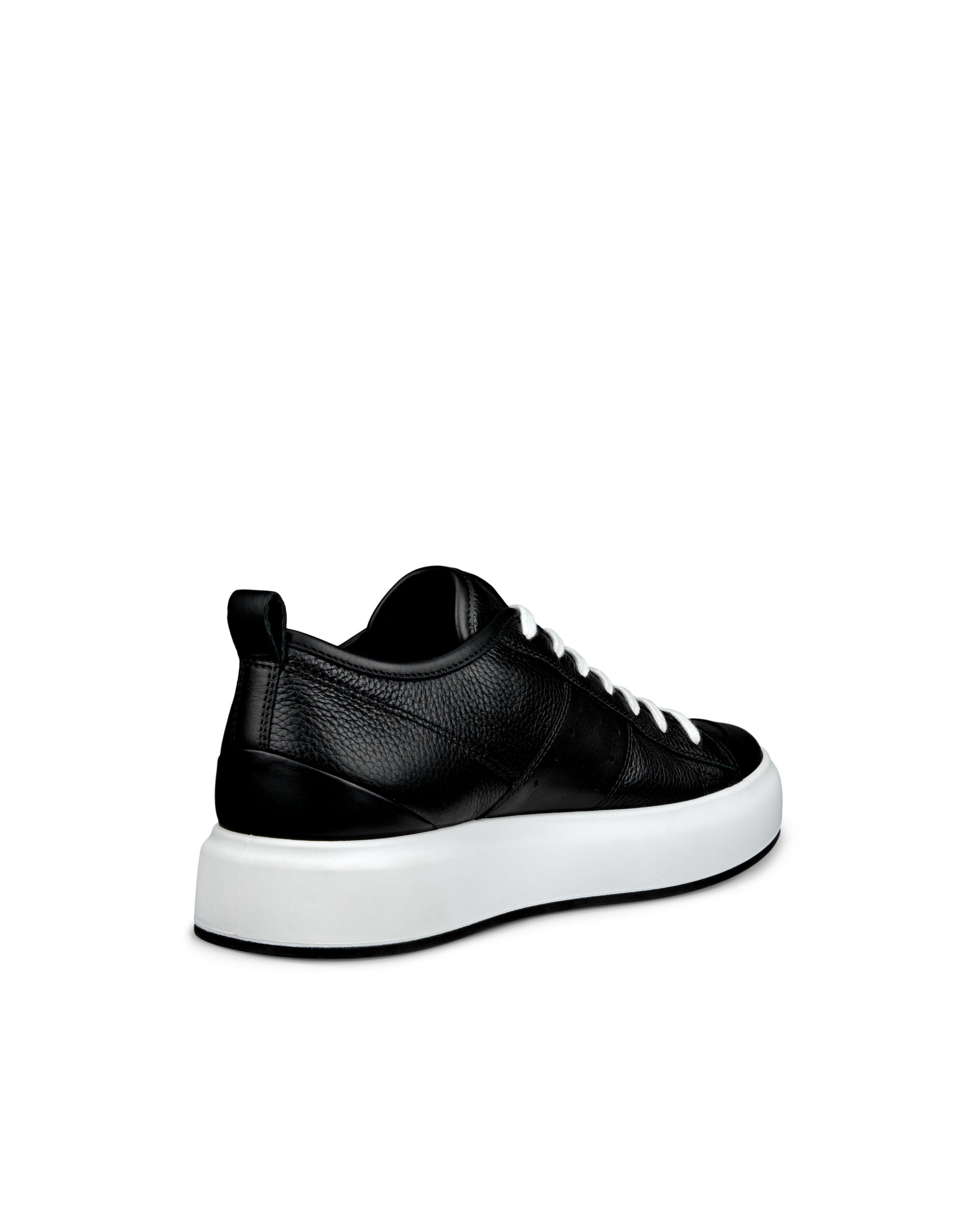 ECCO® Street Ace baskets en cuir pour homme - Noir - Back