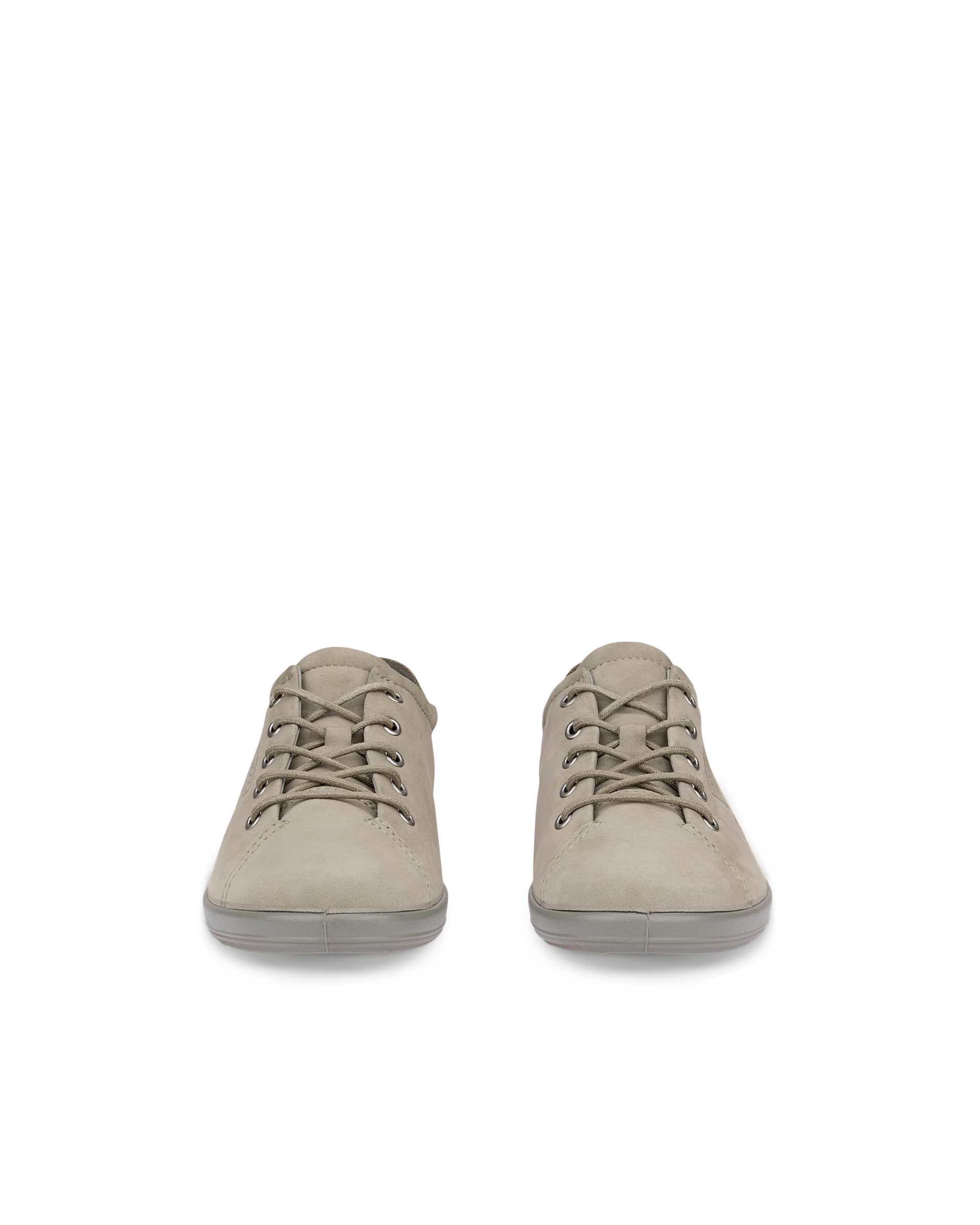 ECCO® SOFT 2.0 chaussures de marche en nubuck pour femme - Vert - Front pair