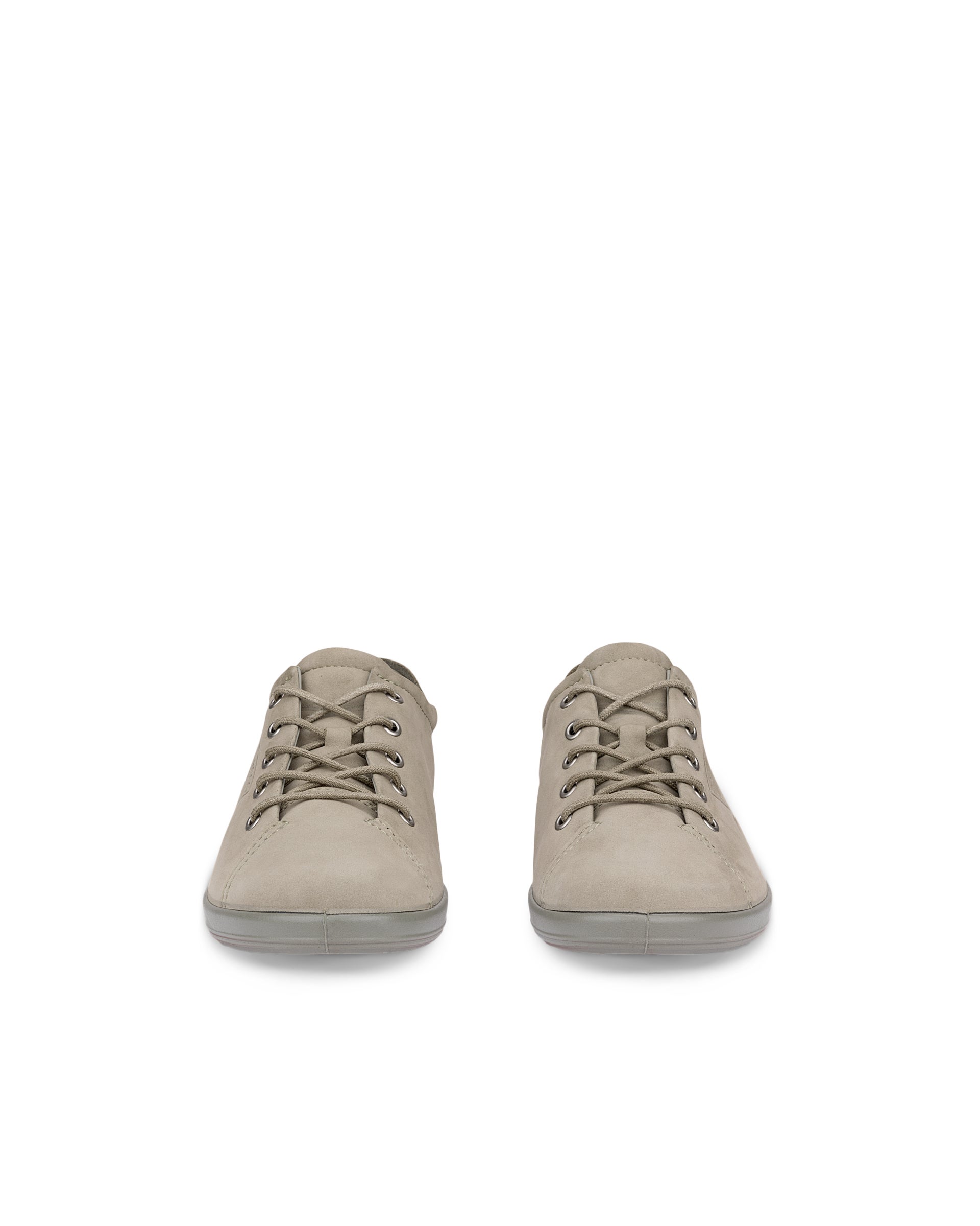 Dámske nubukové tenisky ECCO® SOFT 2.0 - Zelená - Front pair