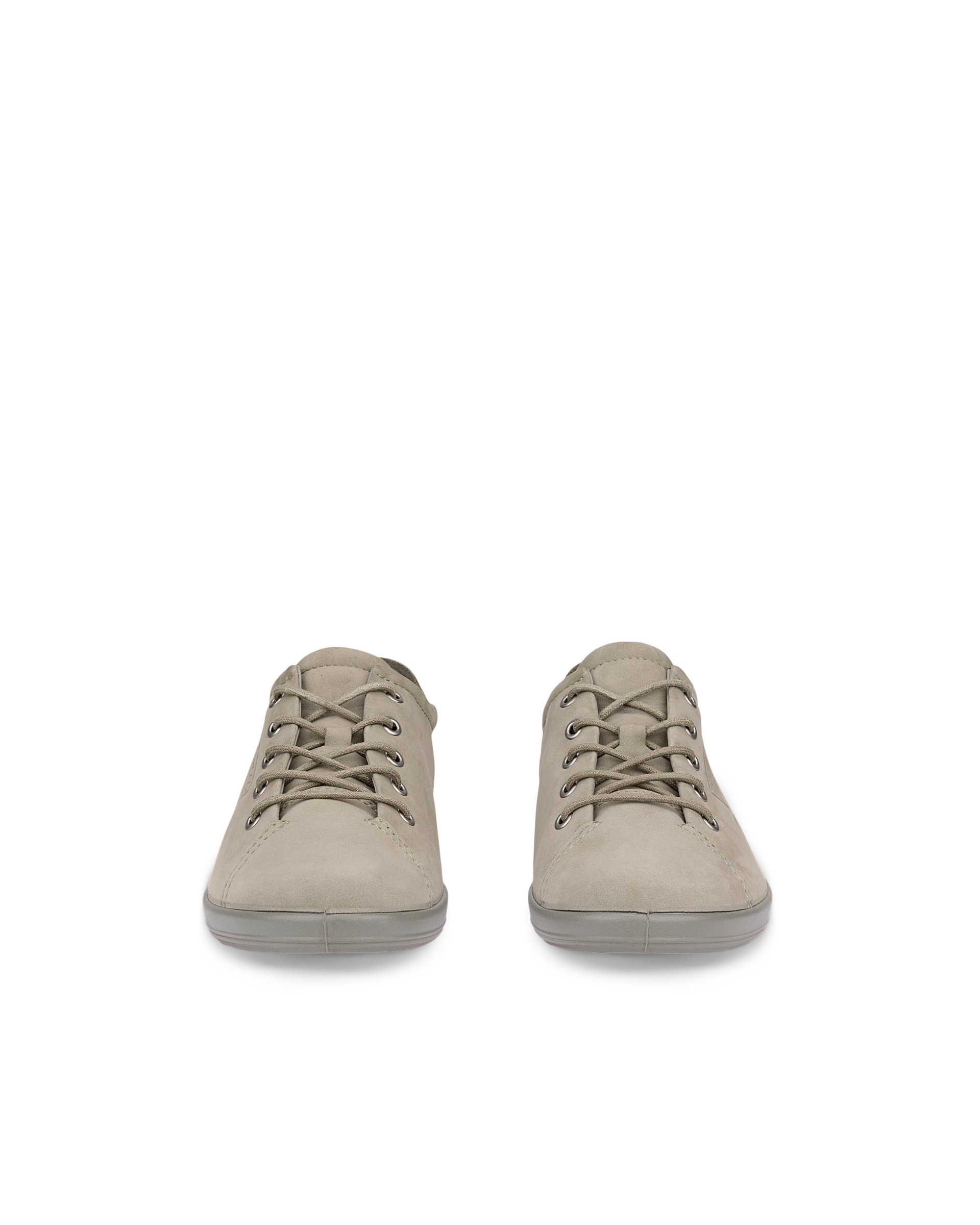ECCO® SOFT 2.0 chaussures de marche en nubuck pour femme - Vert - Front pair