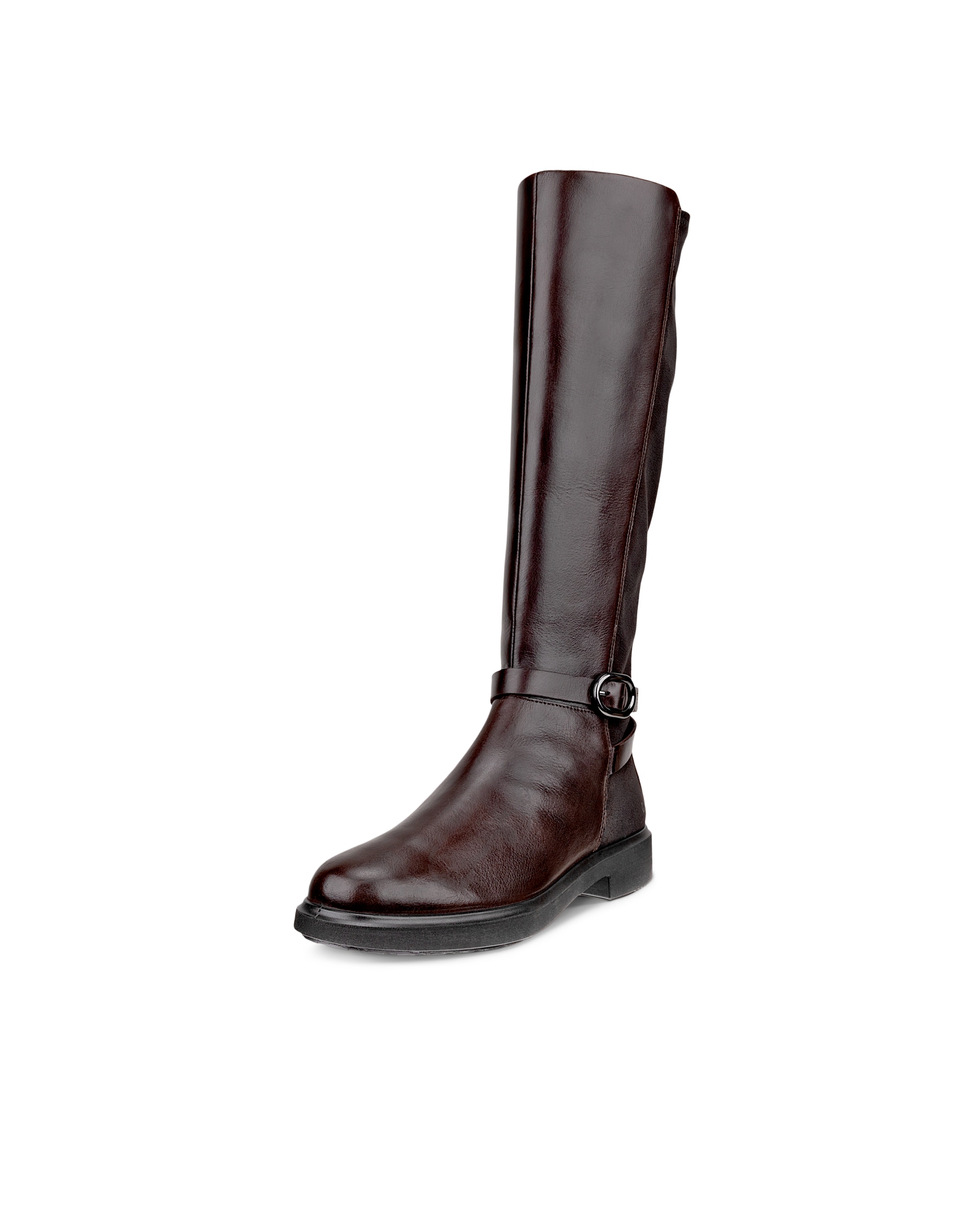 Women's ECCO® Metropole Amsterdam Leather Knee-High Boot - Brown - Main
