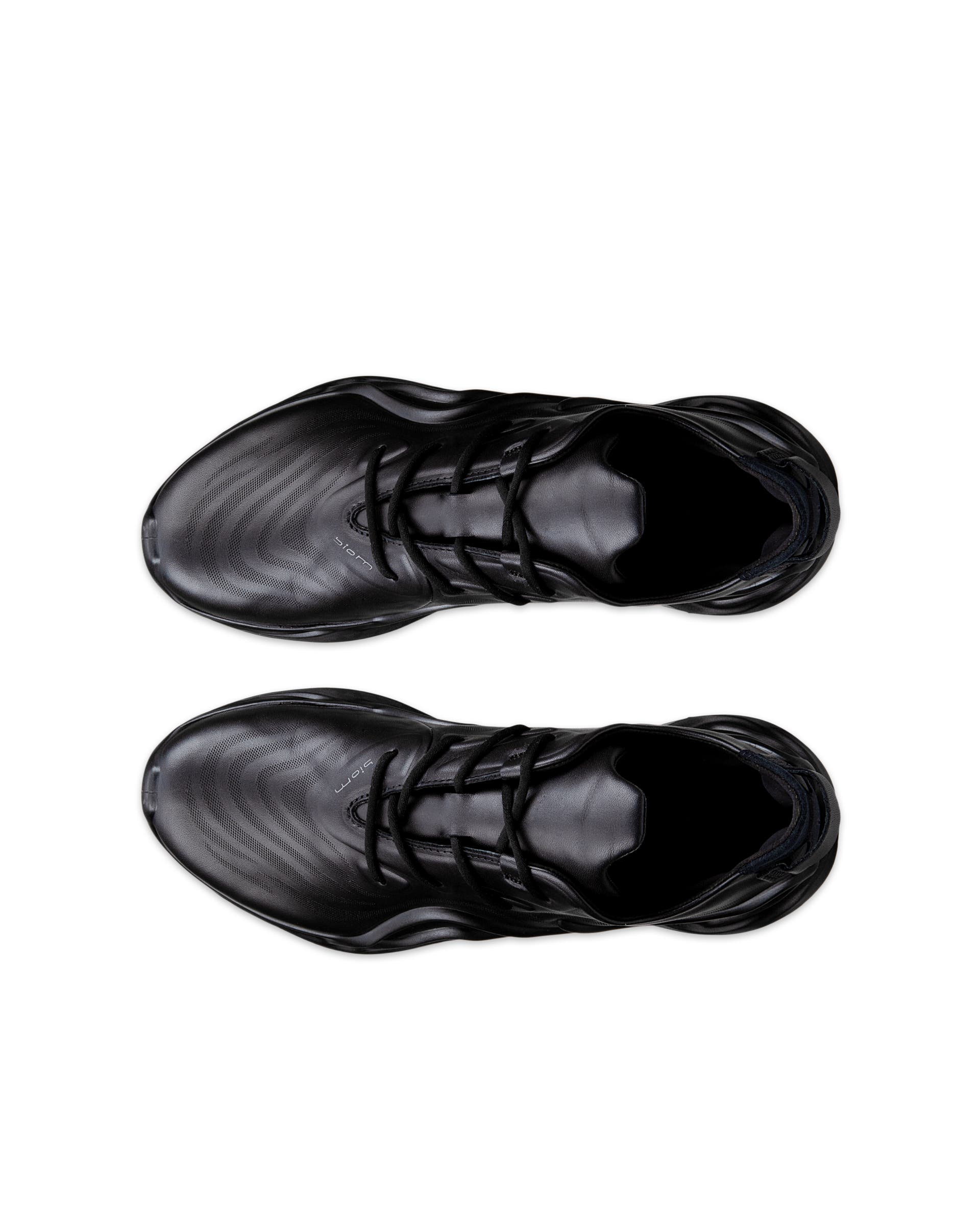 ECCO® Biom Infinite Dames leren sneaker - Zwart - Top left pair
