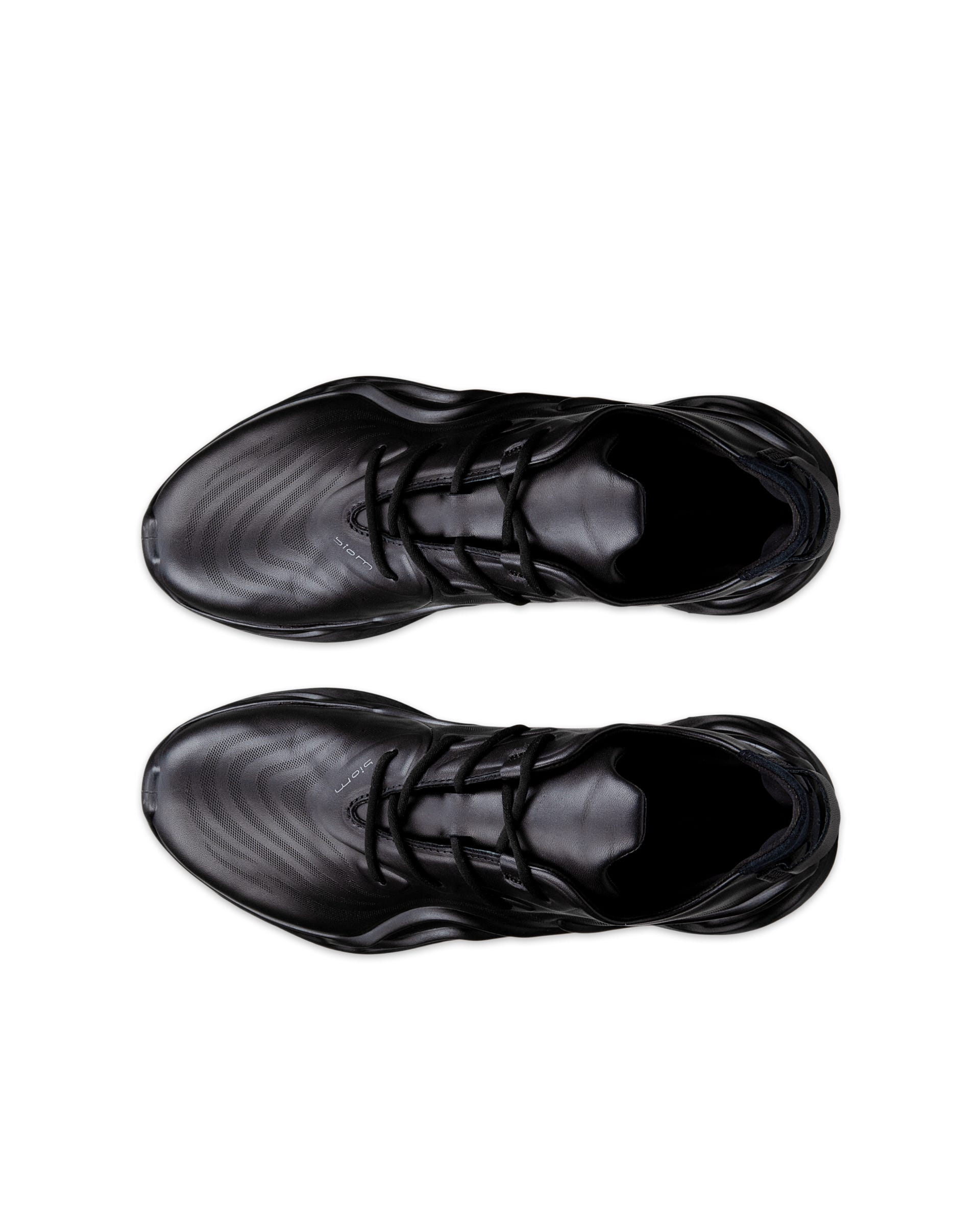 ECCO® Biom Infinite Dames leren sneaker - Zwart - Top left pair