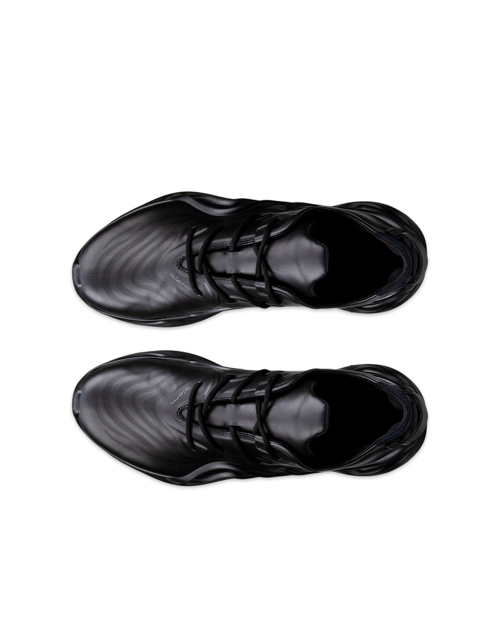 ECCO® Biom Infinite baskets en cuir pour femme - Noir - Top left pair