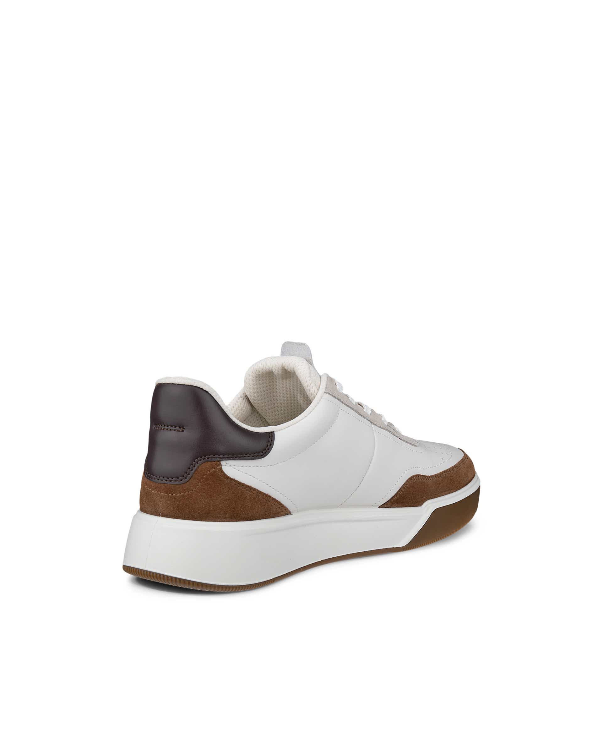 ECCO® STREET COURT heren leren sneaker - Bruin - Back