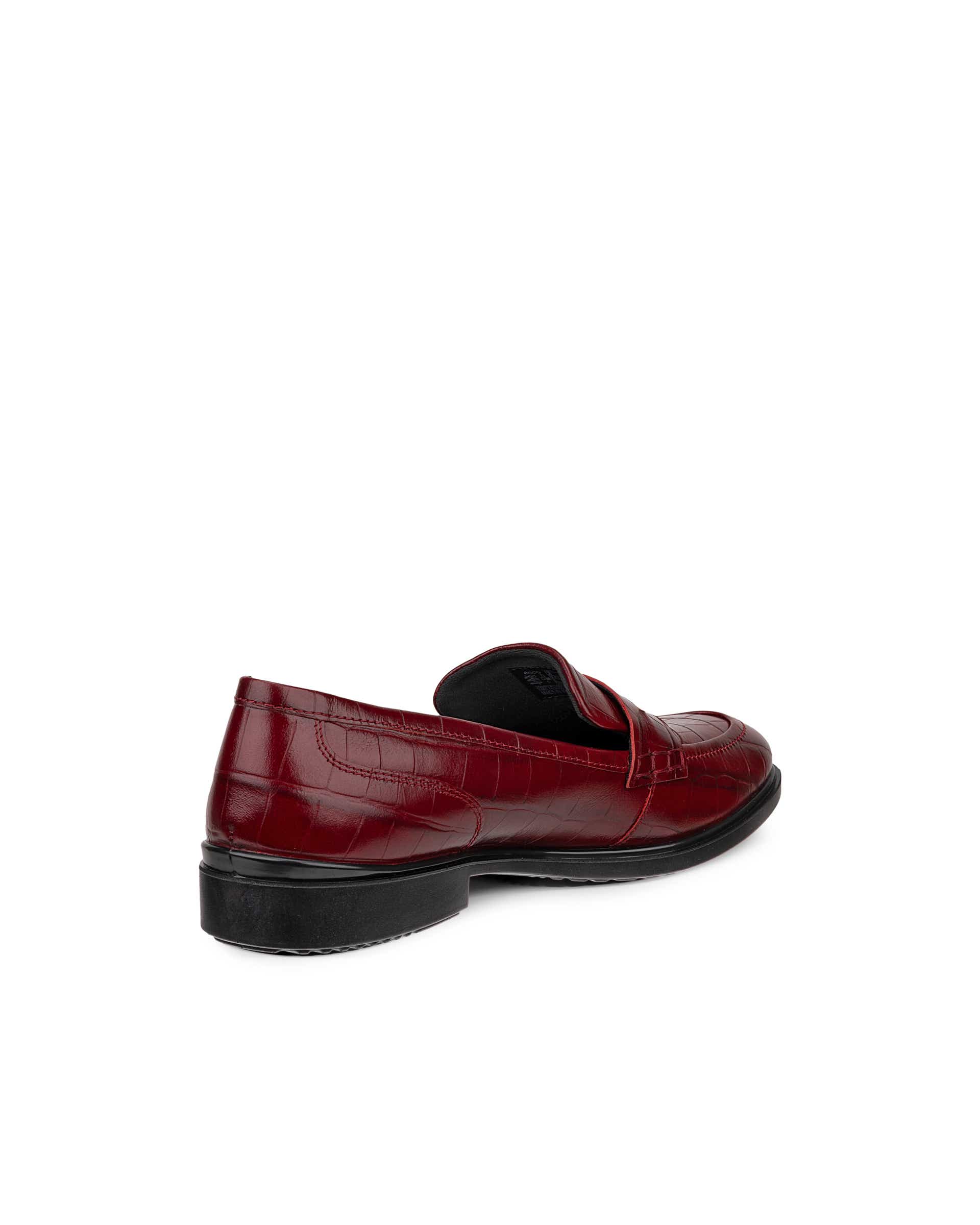 Women's ECCO® Dress Classic 15 Leather Loafer - Red - Back