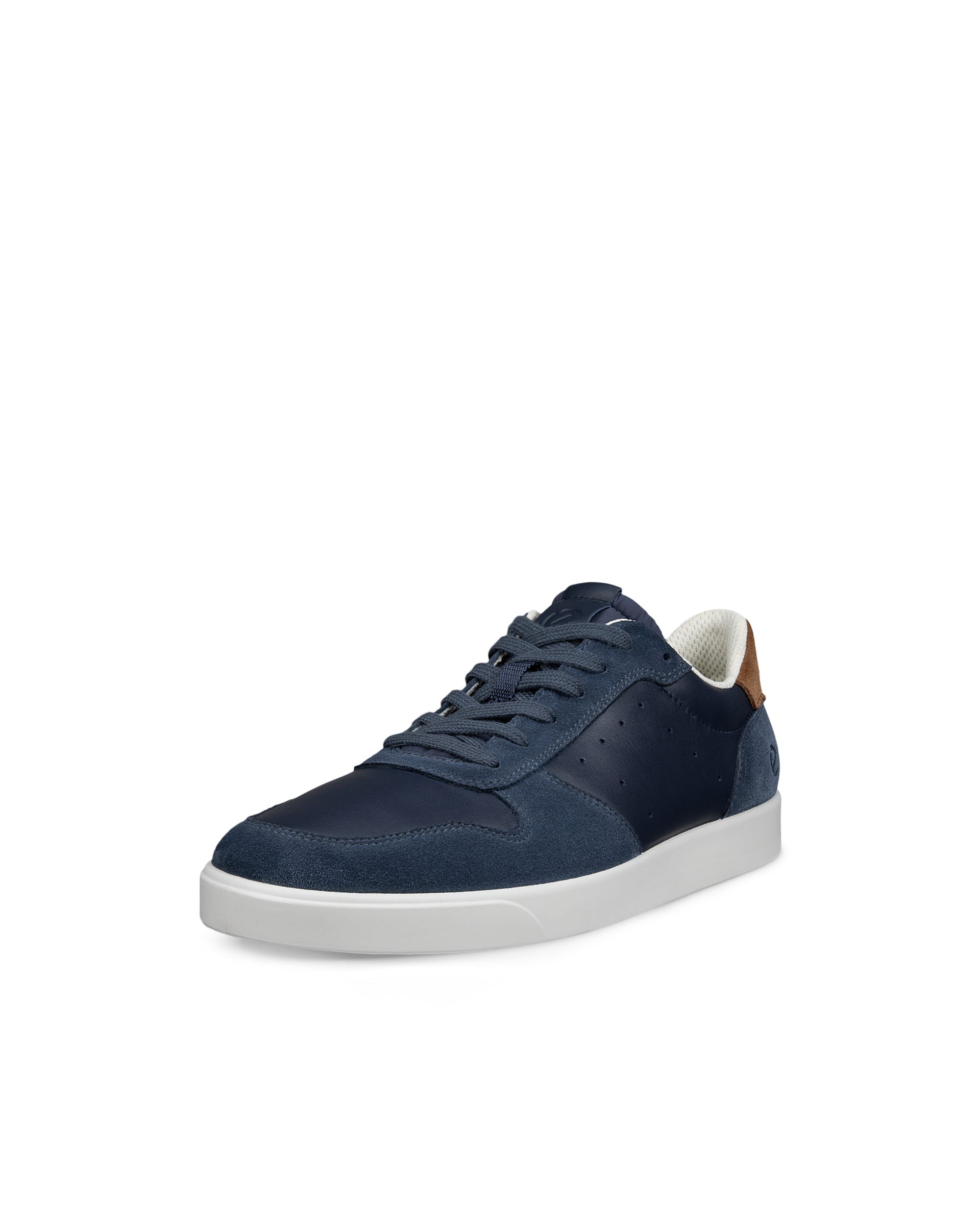 ECCO® STREET LITE heren leren sneaker - Blauw - Main