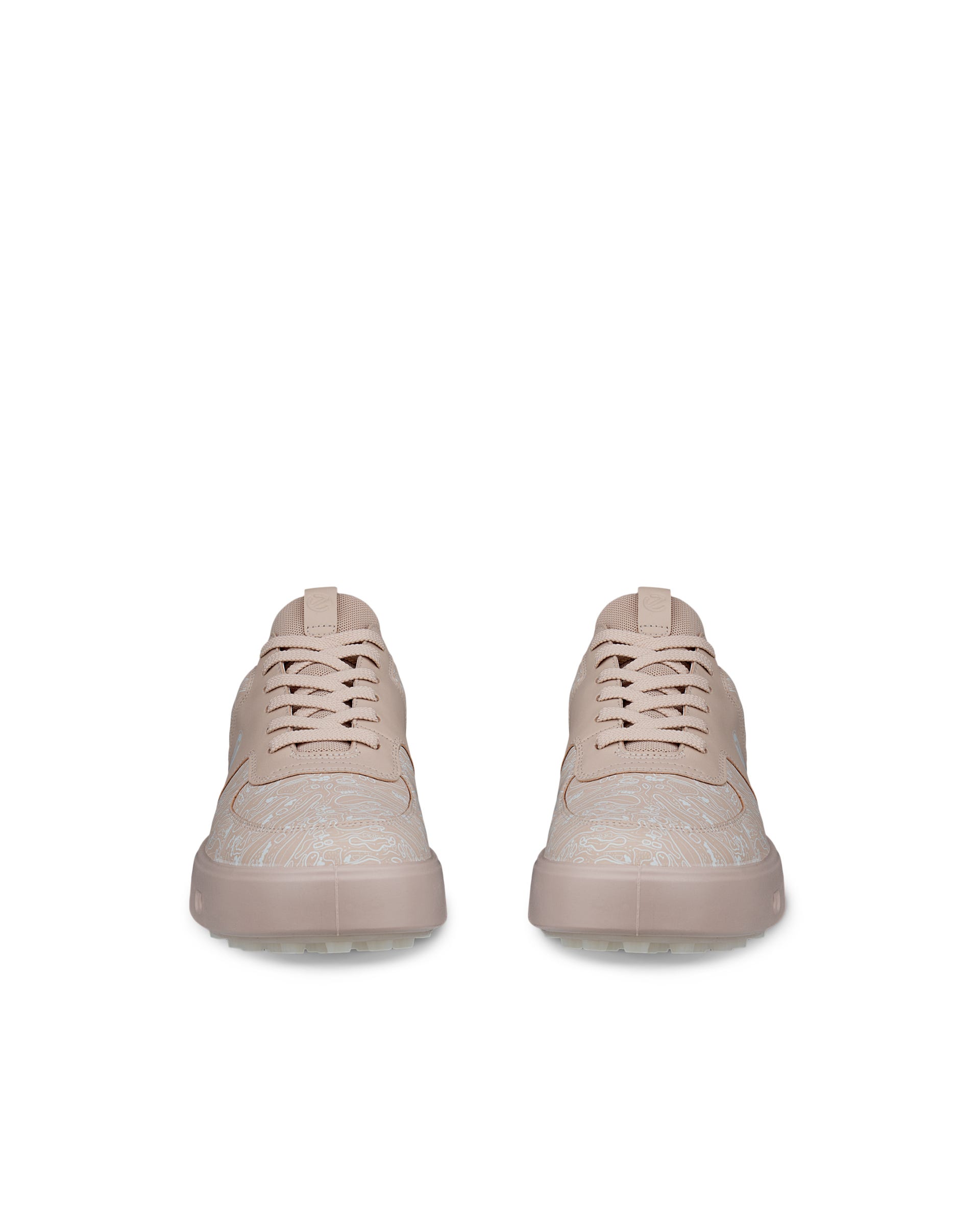ECCO Golf Street 720 Graphic Women ウィメンズ レザーGore-Texゴルフシューズ - ピンク - Front pair