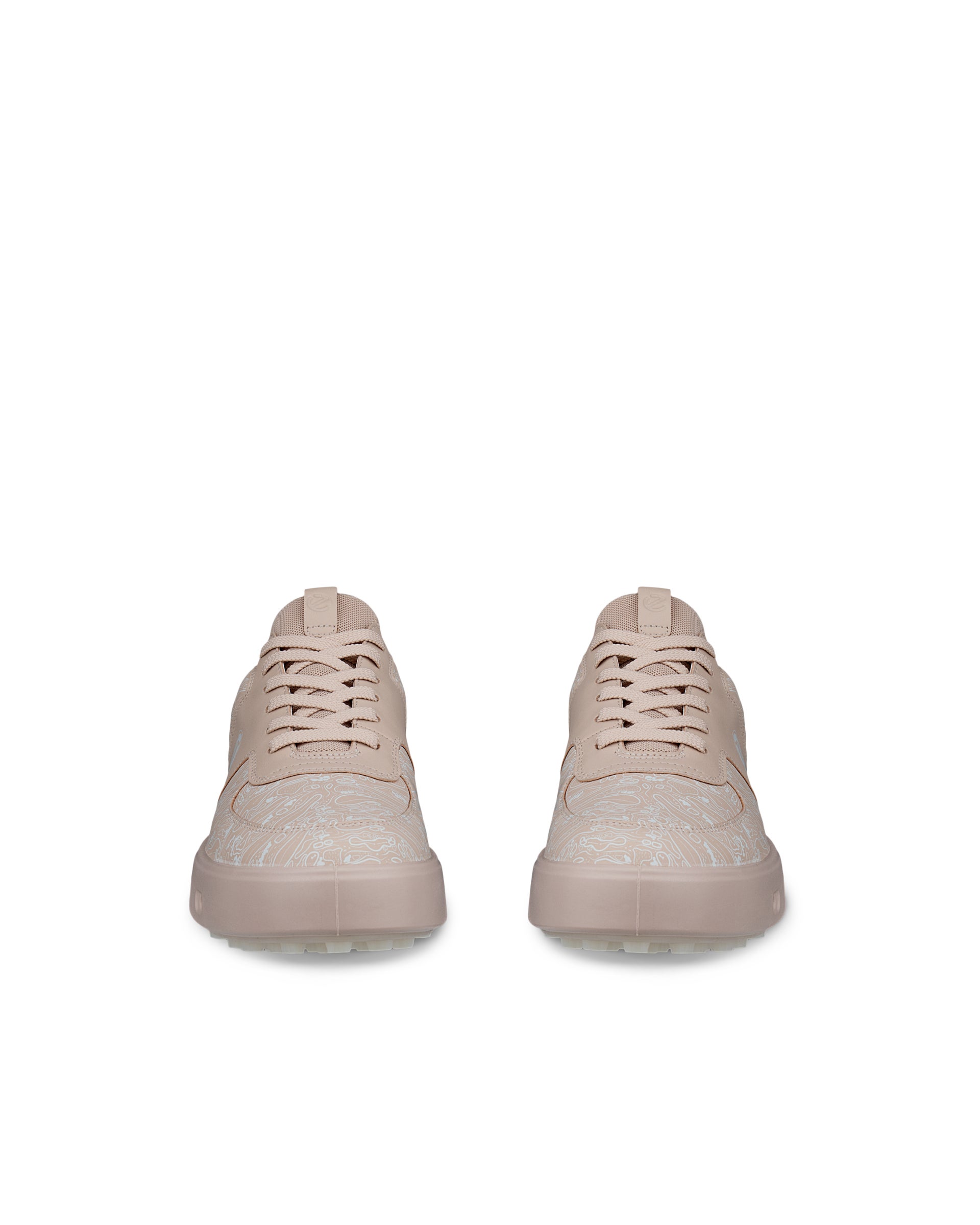 Dámska kožená golfová obuv Gore-Tex ECCO® Golf Street 720 - Ružová - Front pair
