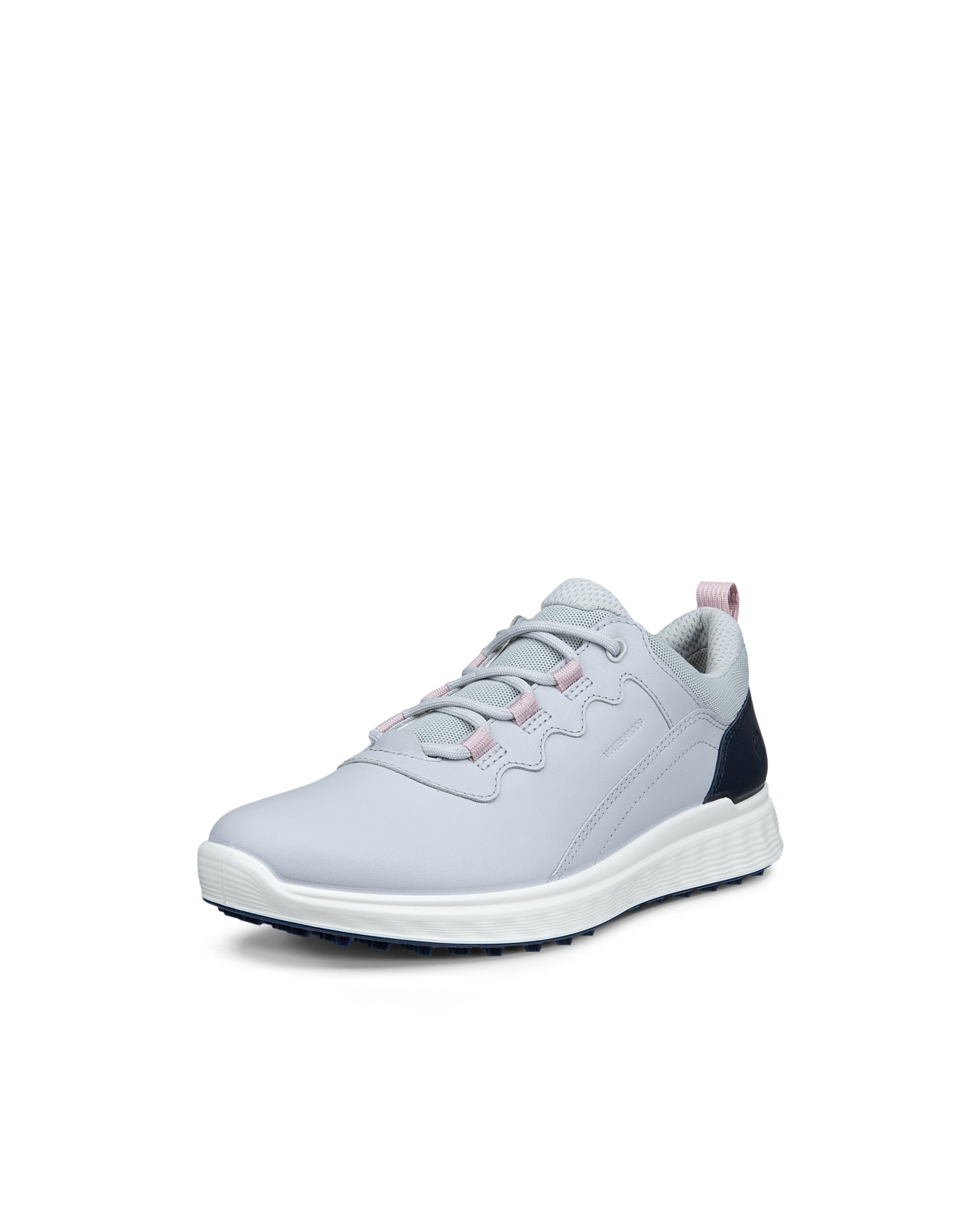 Women's ECCO® Golf S-Casual Leather Waterproof Golf Shoe - Gray - Outside