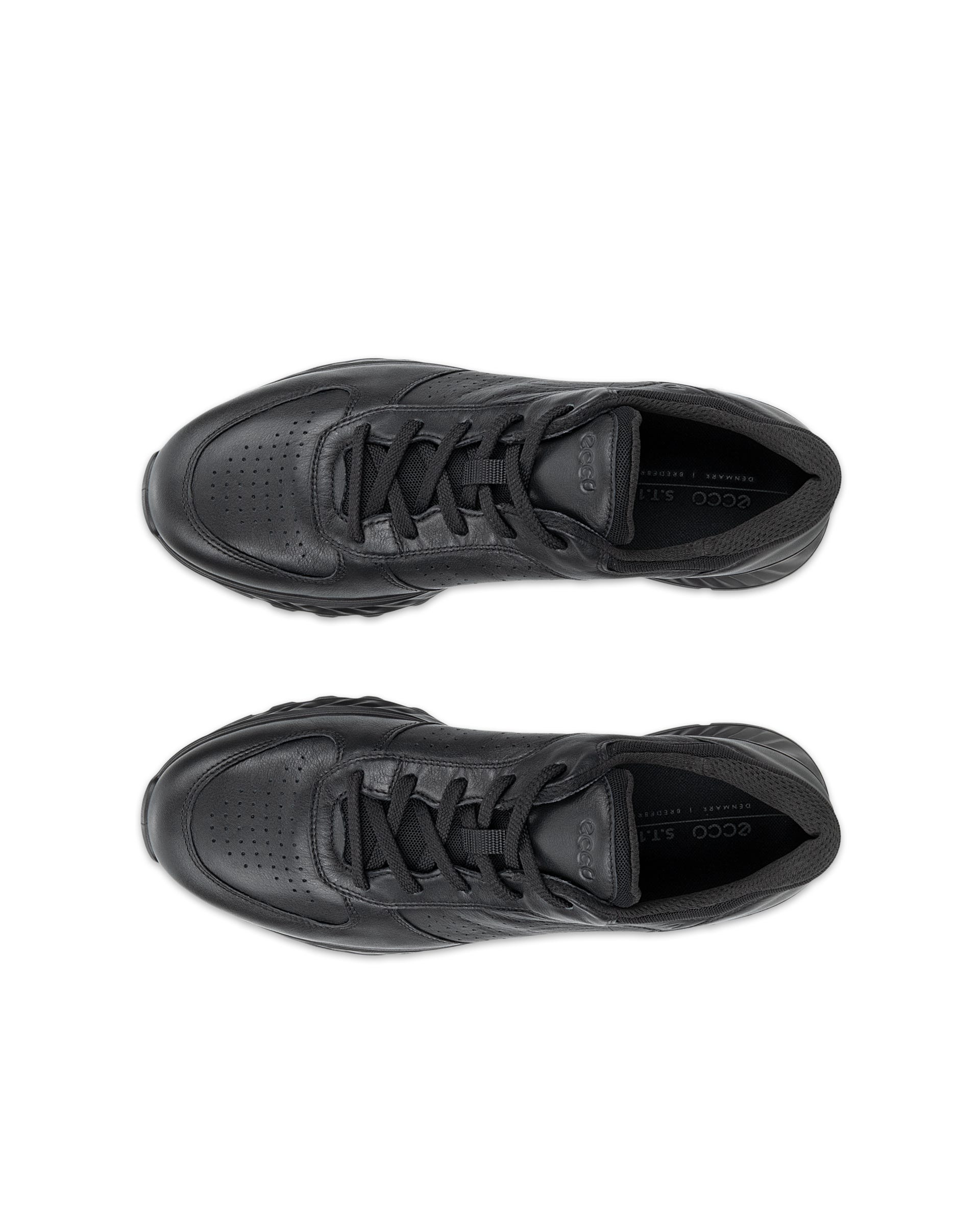 Zapatillas de piel ECCO® EXOSTRIDE para hombre - Negro - Outside