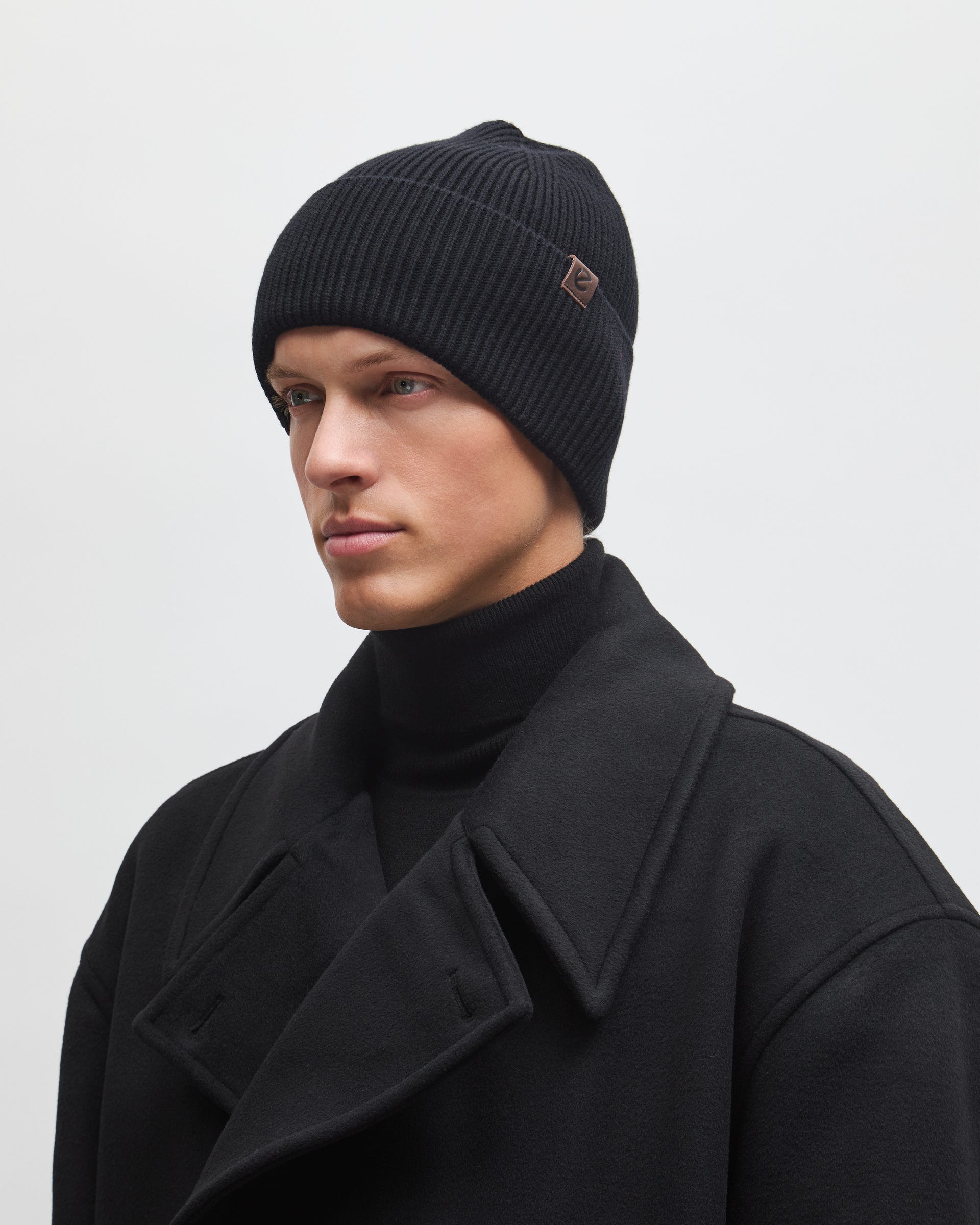 Men's ECCO® Beanie - Black - Lifestyle image-1