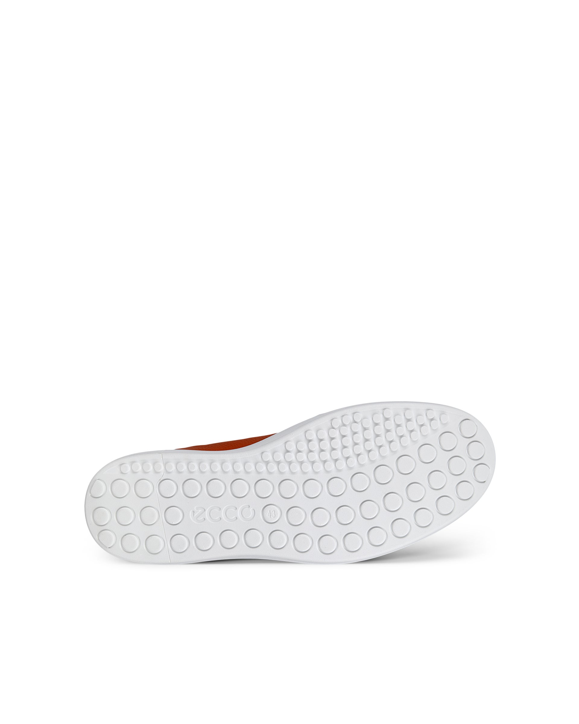 ECCO soft 60 MEN メンズ レザースニーカー - オレンジ - Sole