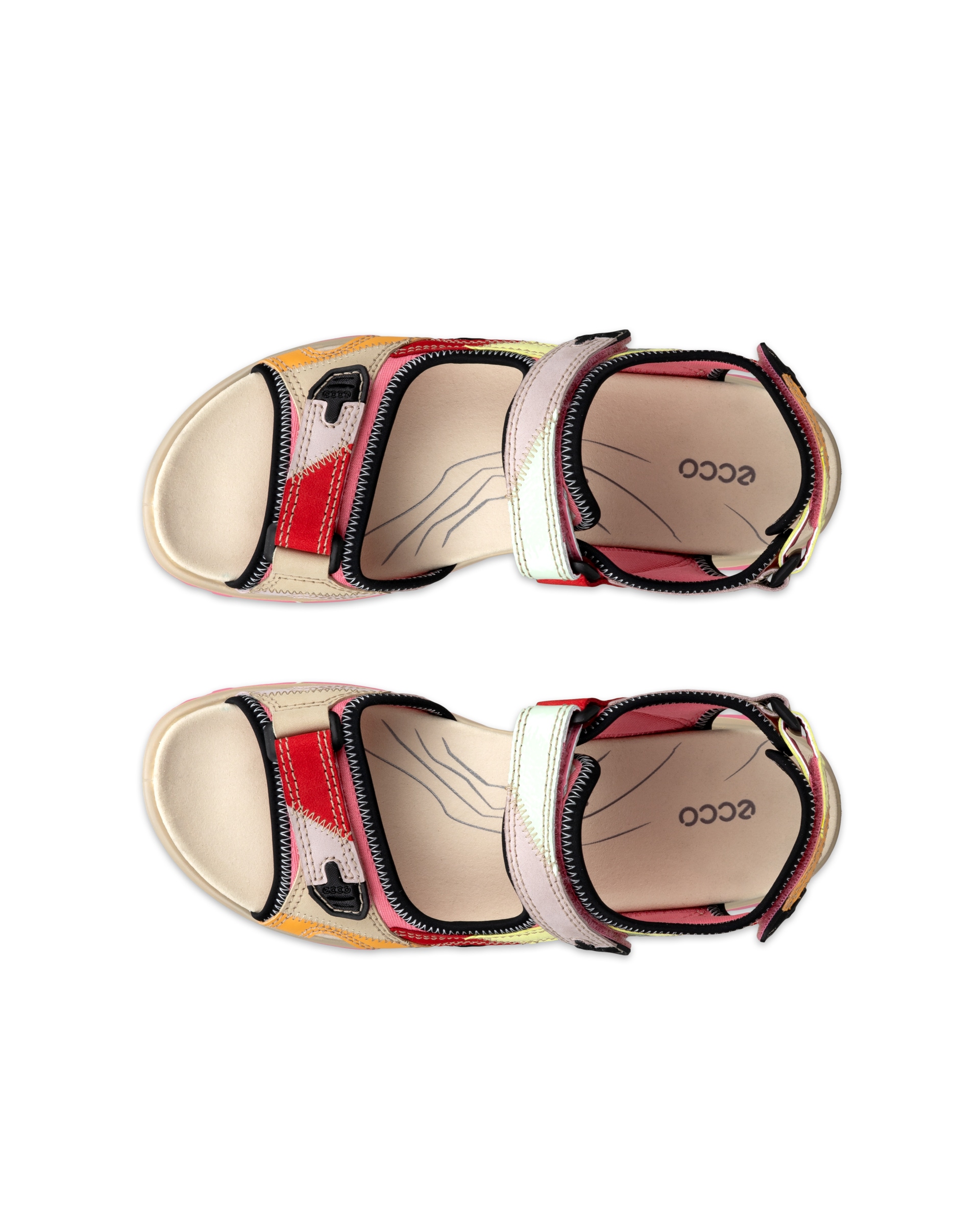 Dámské nubukové outdoorové sandály ECCO® OFFROAD - Vícebarevná - Top left pair