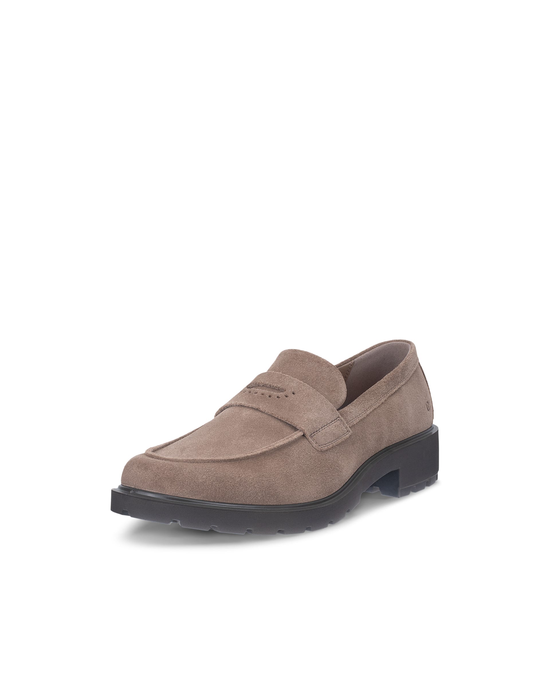 Women's ECCO® METROPOLE VIENNA Suede Loafer - Brown - Main