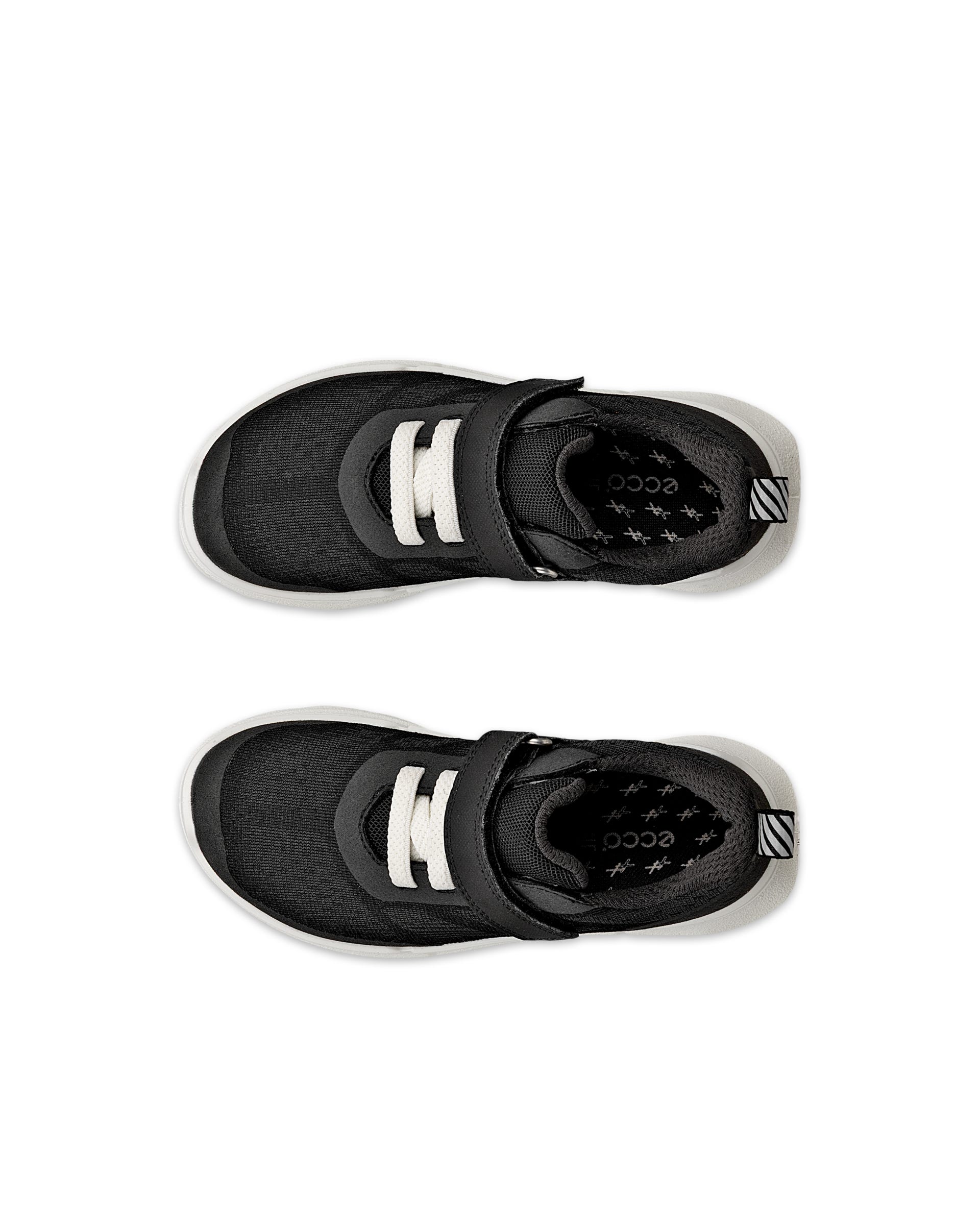 Kids' ECCO® BIOM 2.2 Textile Outdoor Trainer - Black - Top left pair
