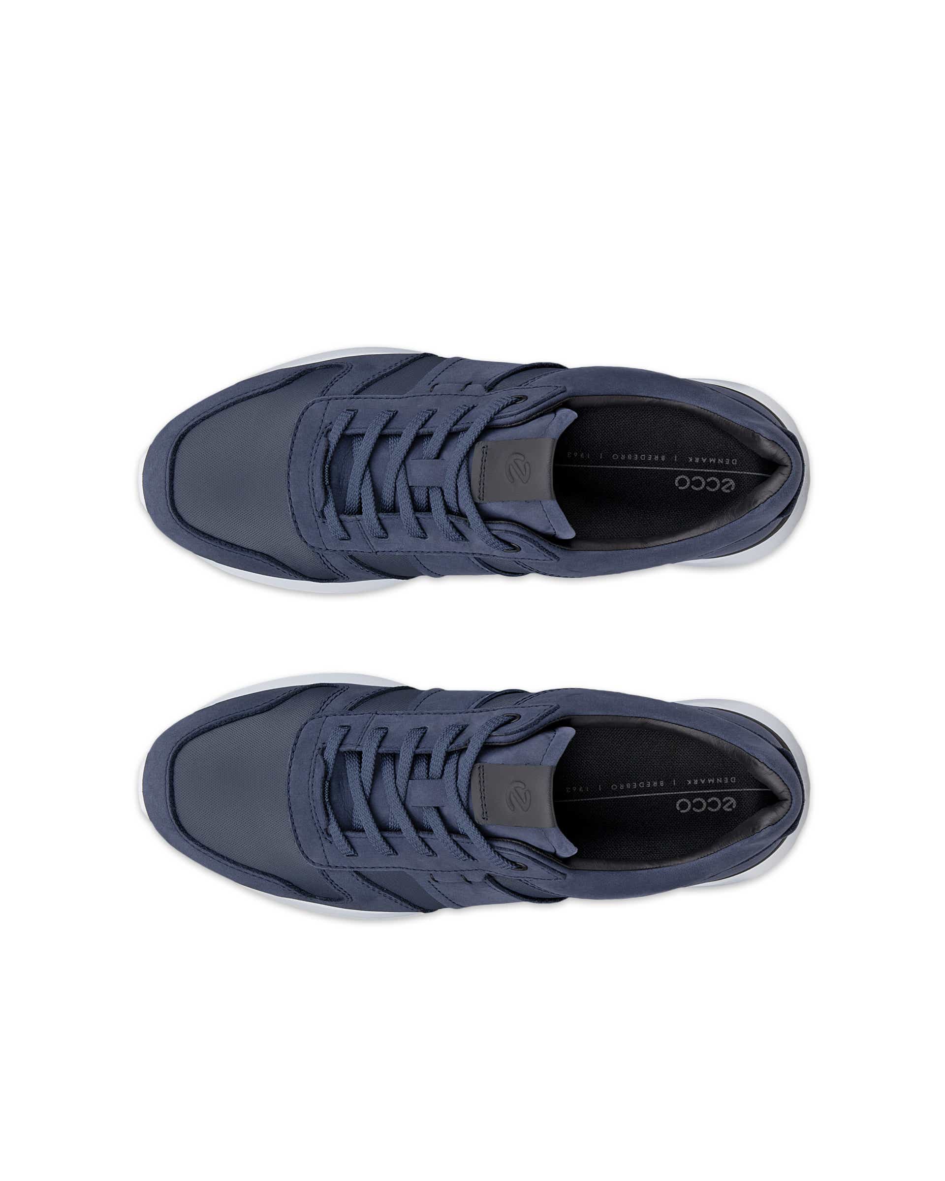 Men's ECCO® ASTIR NEO Leather Sneaker - Blue - Top left pair