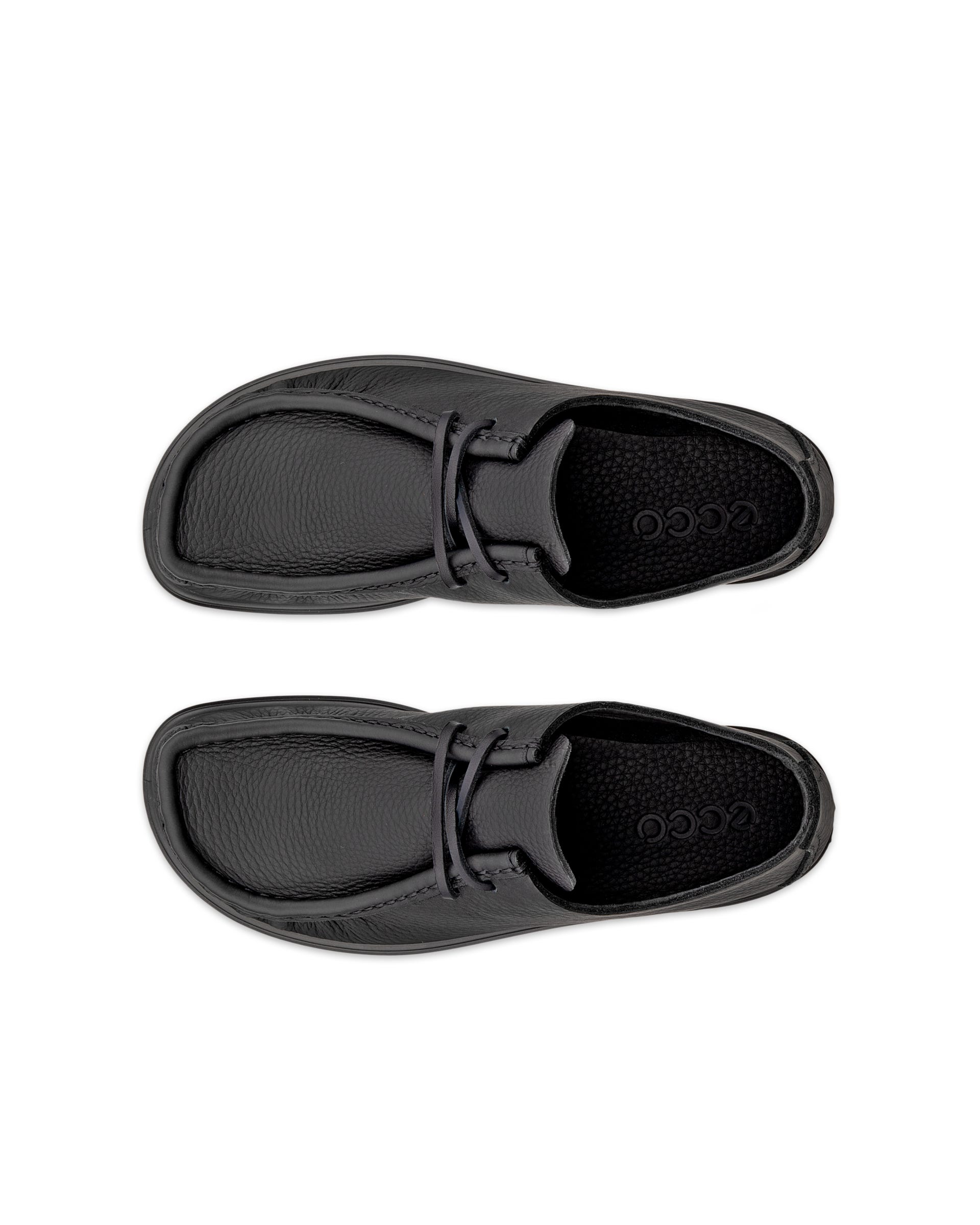 Męskie skórzane buty sznurowane ECCO® JOKE - Czarny - Top left pair