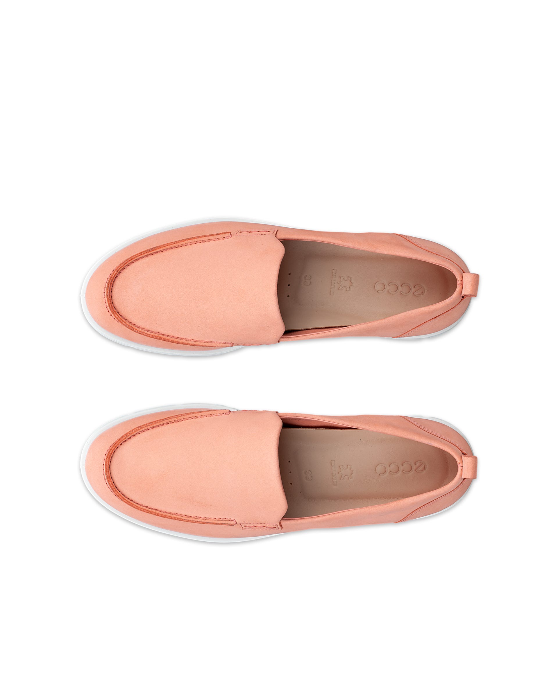 ECCO® BELLA mokkasiner i nubuck til damer - Orange - Top left pair