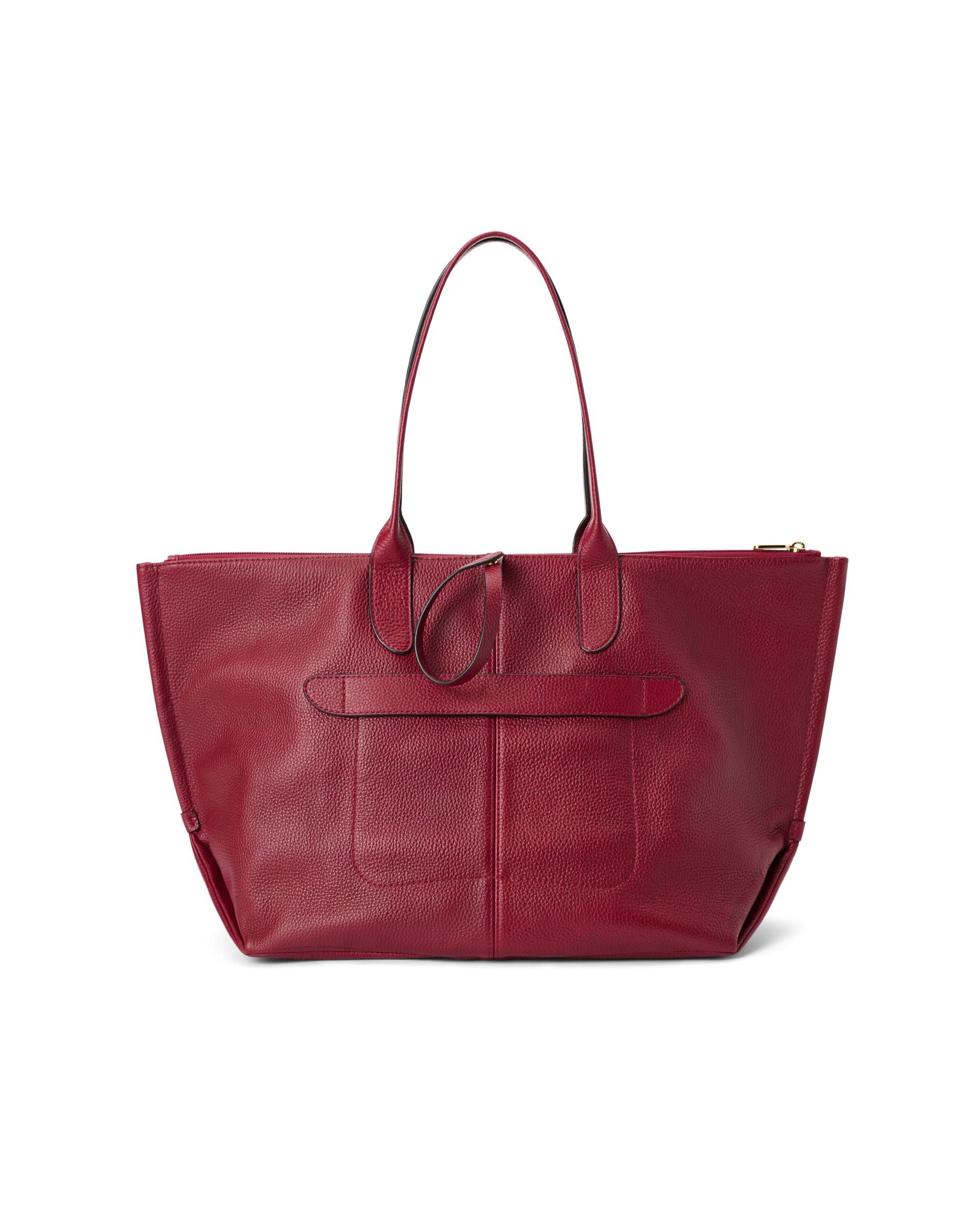 Skórzana torba shopper ECCO® Tote - Czerwony - Back