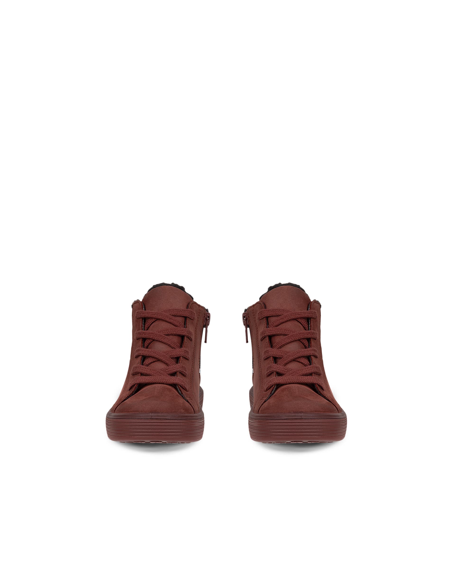 ECCO® Soft 60 chaussures imperméable en nubuck pour enfant - Rouge - Front pair