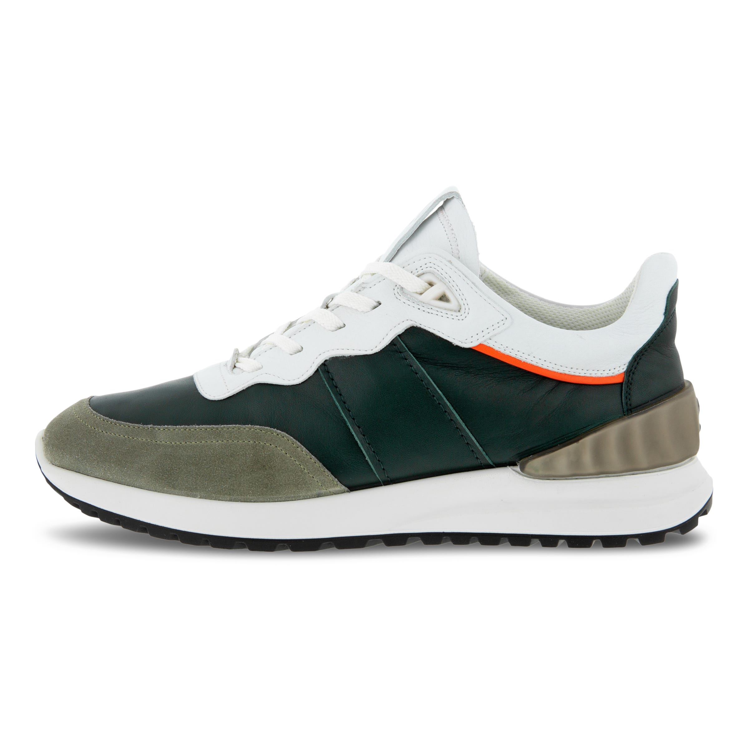 Men's ECCO® Astir Leather Sneaker - Green - Inside