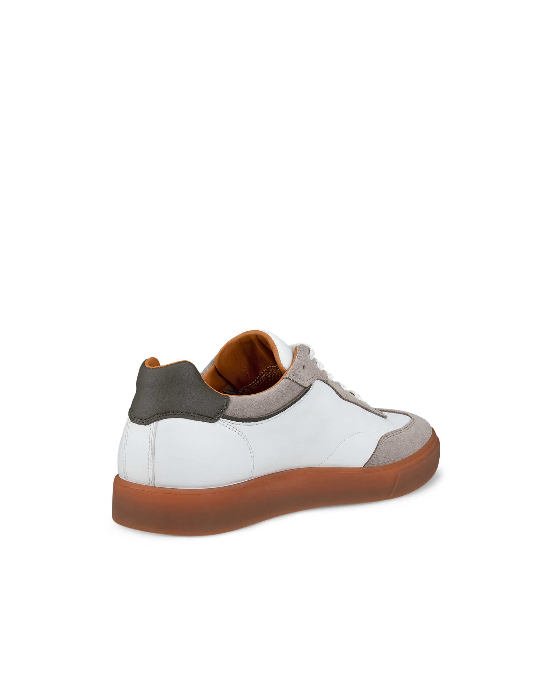 ECCO® SOFT 10 sneakers i læder til herrer - Hvid - Back