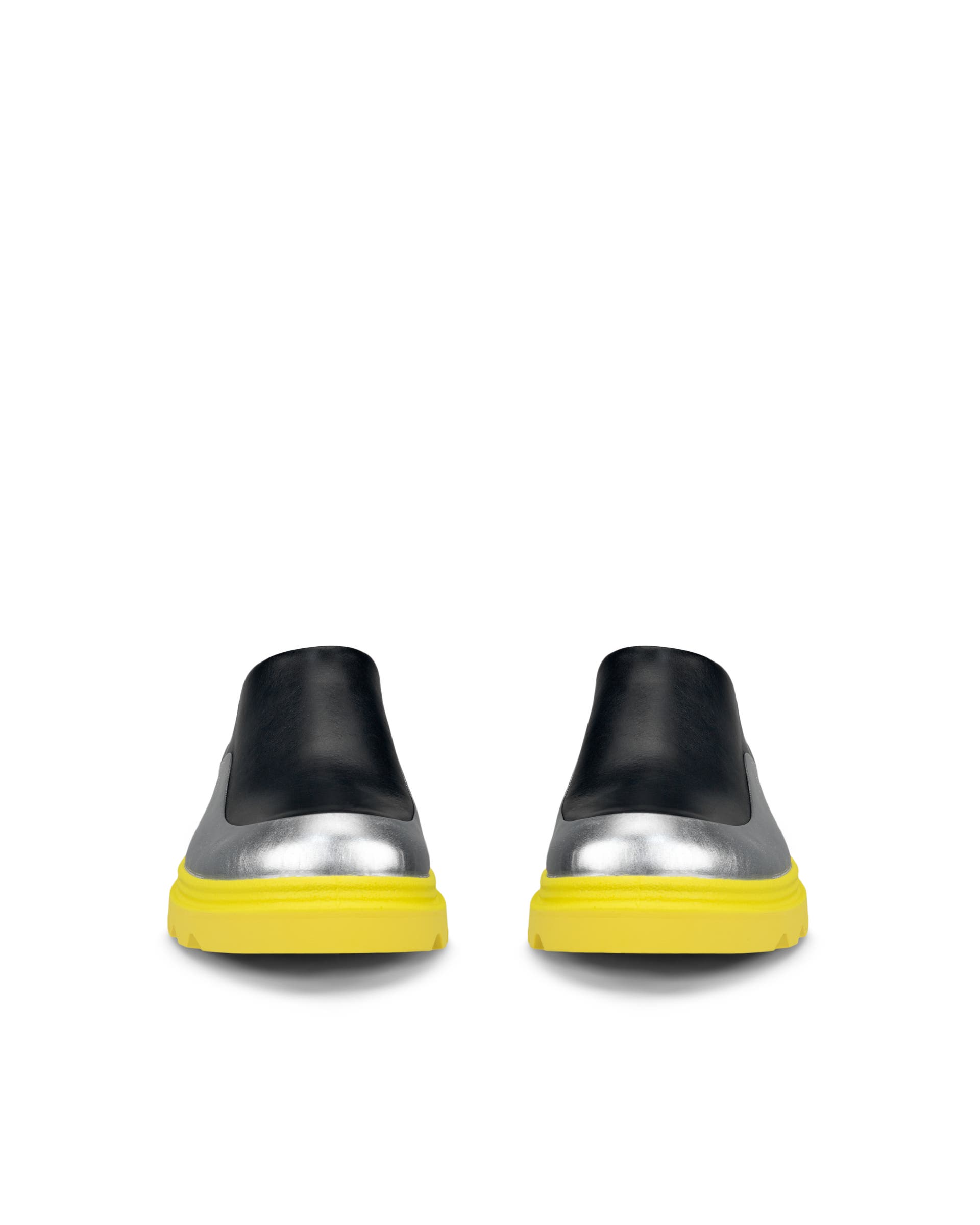 ECCO GRAINER WOMEN ウィメンズ レザーシューズ - シルバー - Front pair