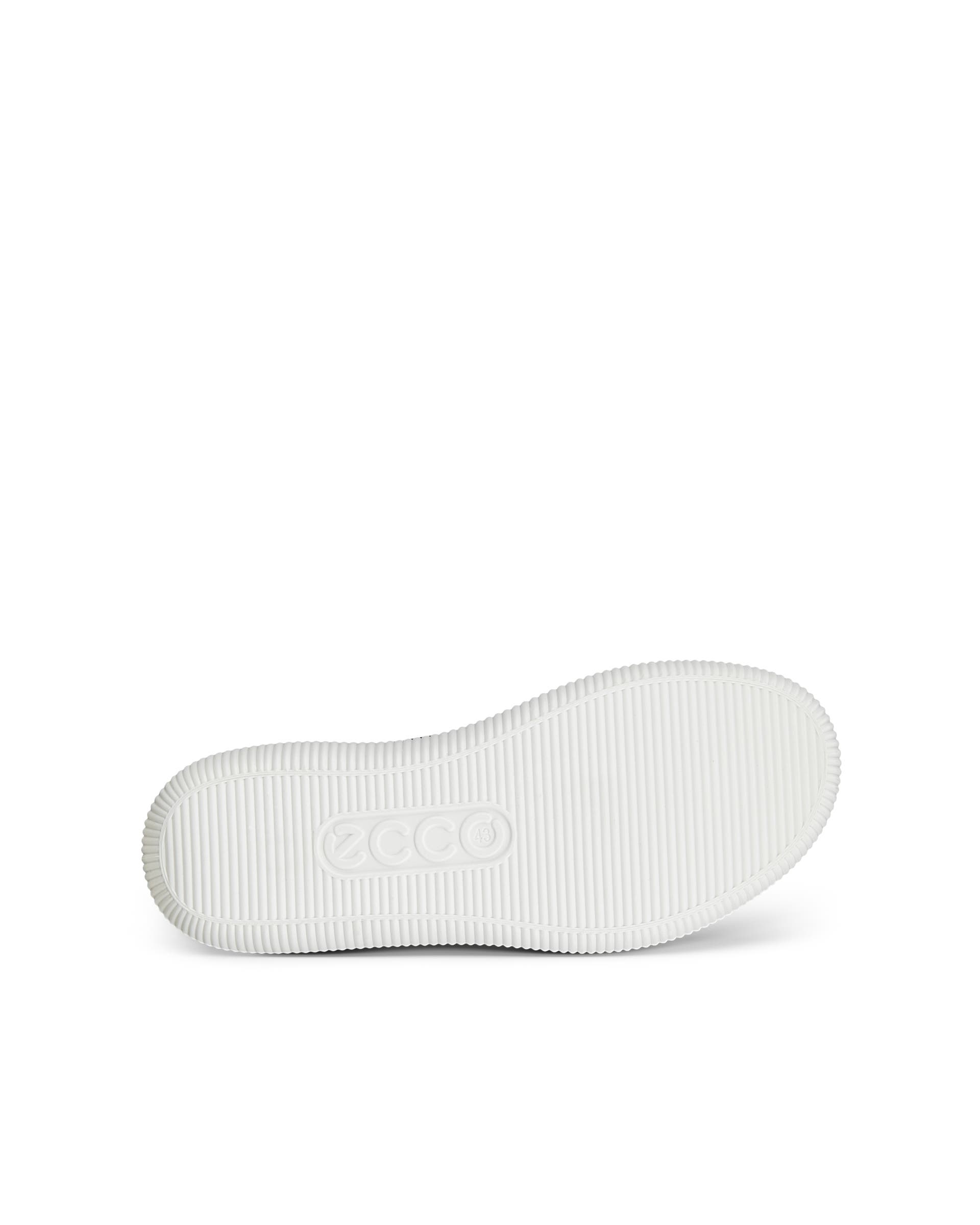 ECCO soft zero MEN メンズ レザースニーカー - ブラック - Sole