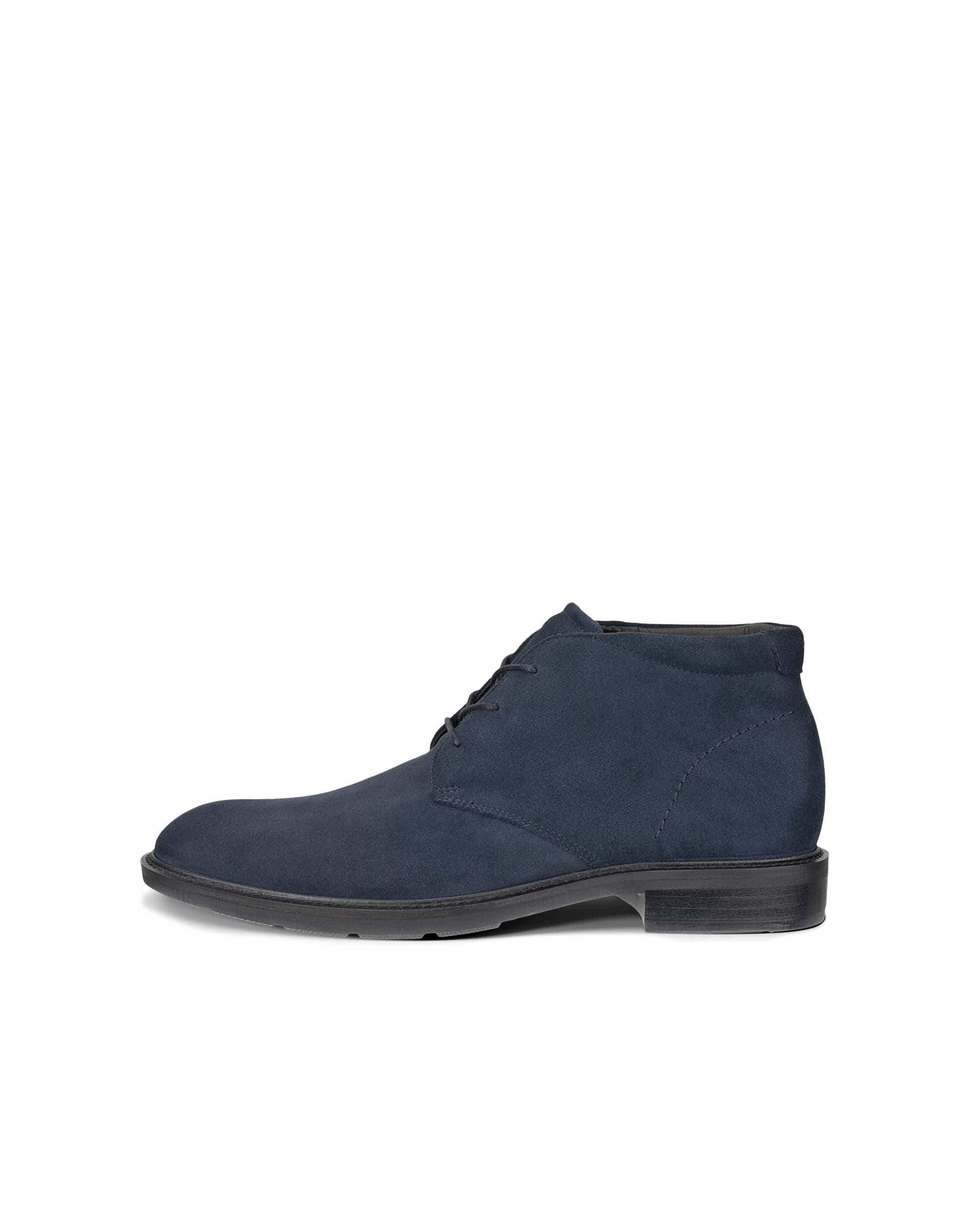Men's ECCO® METROPOLE PRAGUE Leather Chukka Boot - Blue - Outside