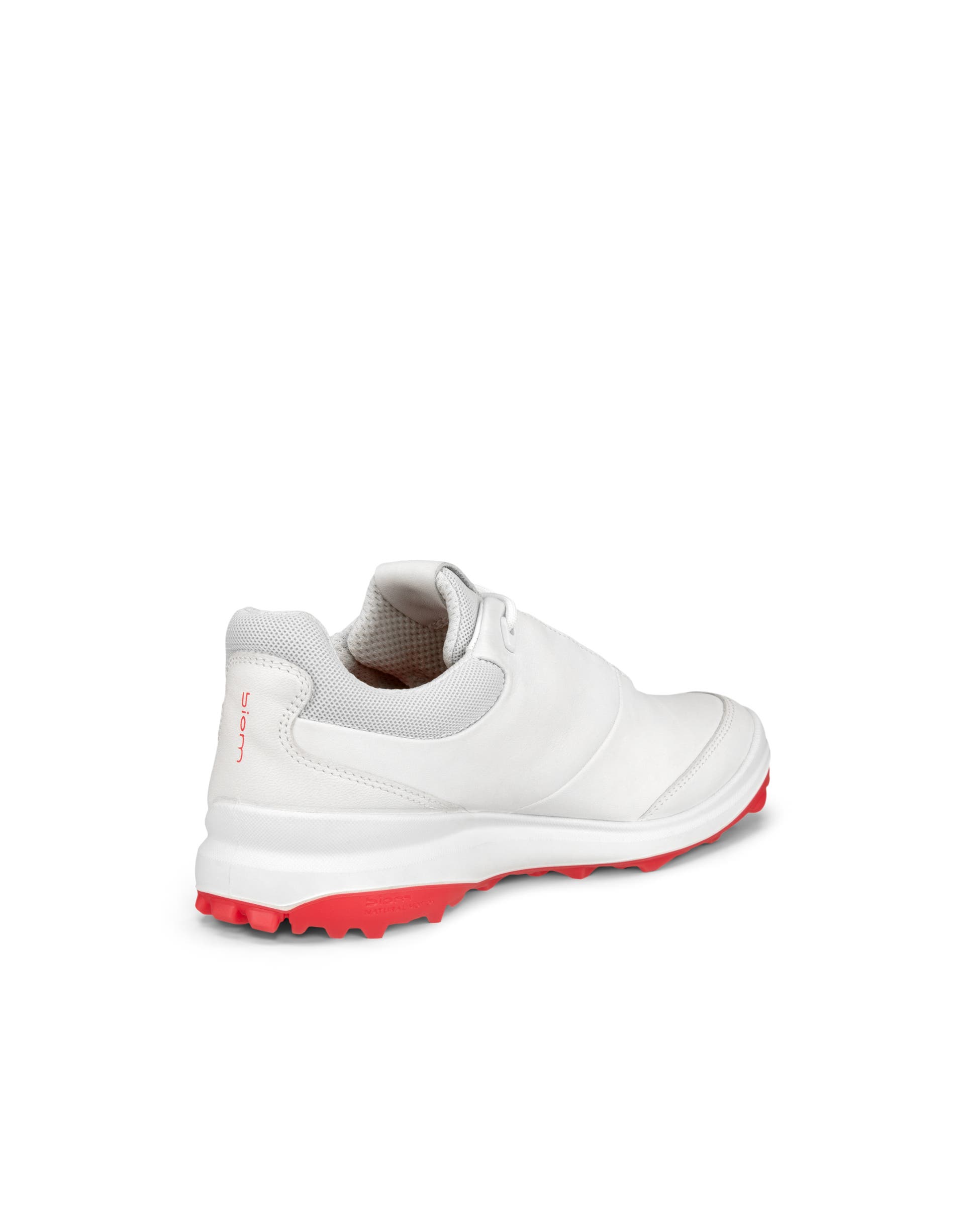 Women's ECCO® Golf Biom Hybrid 3 Leather Golf Shoe - White - Back