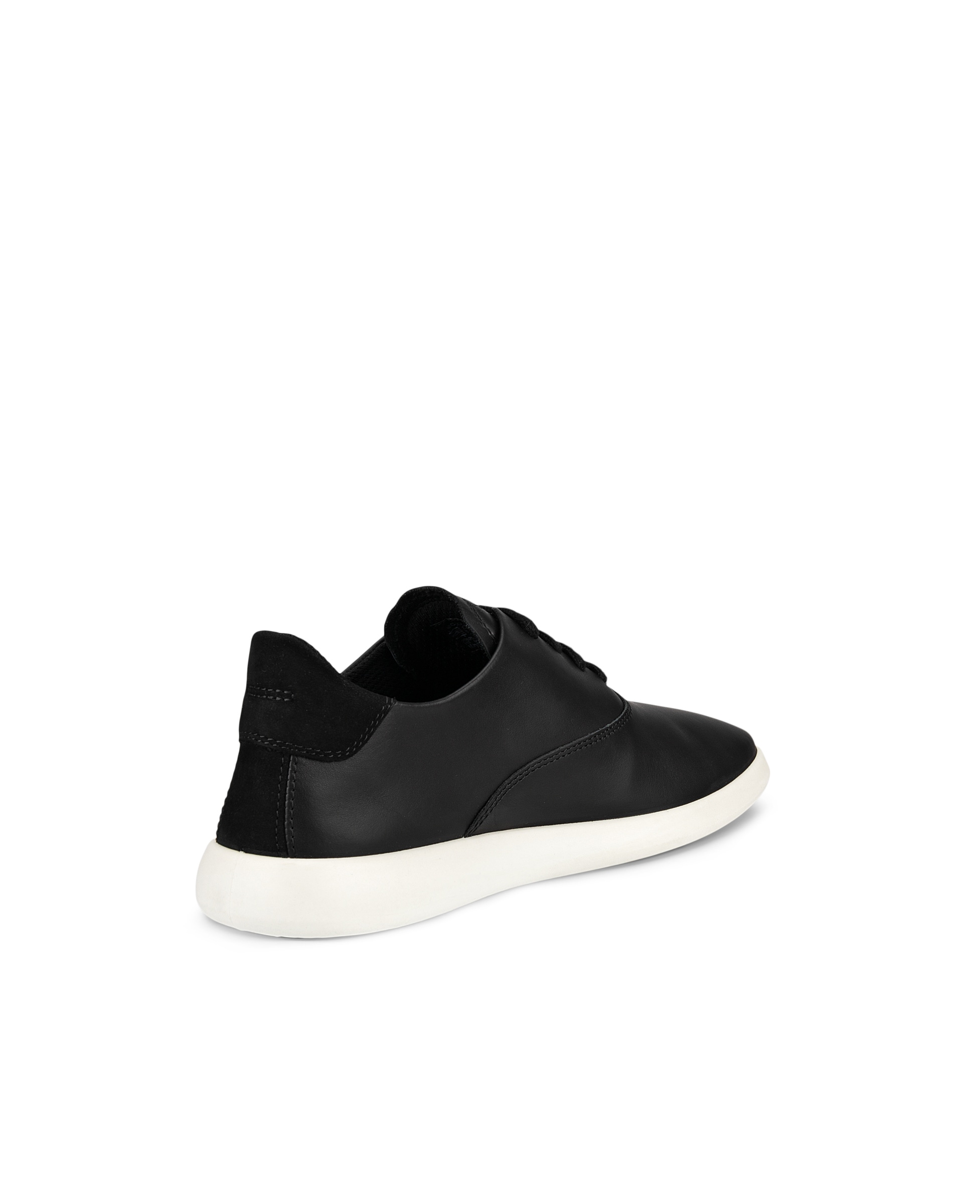 ECCO® Minimalist chaussures à lacet en cuir pour femme - Noir - Back